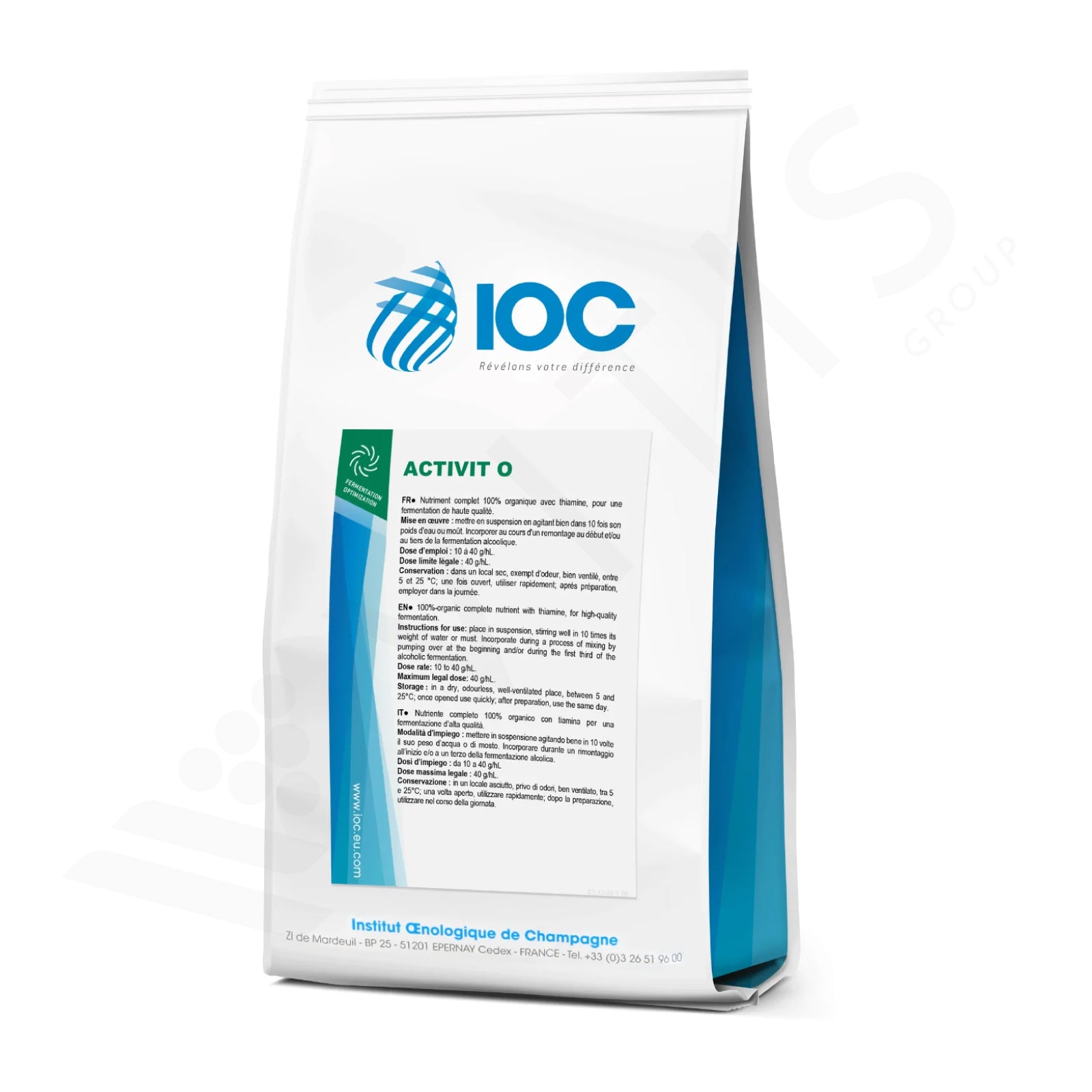 ACTIVIT O (1kg) - Nutriente Organico per Fermentazione Alcolica