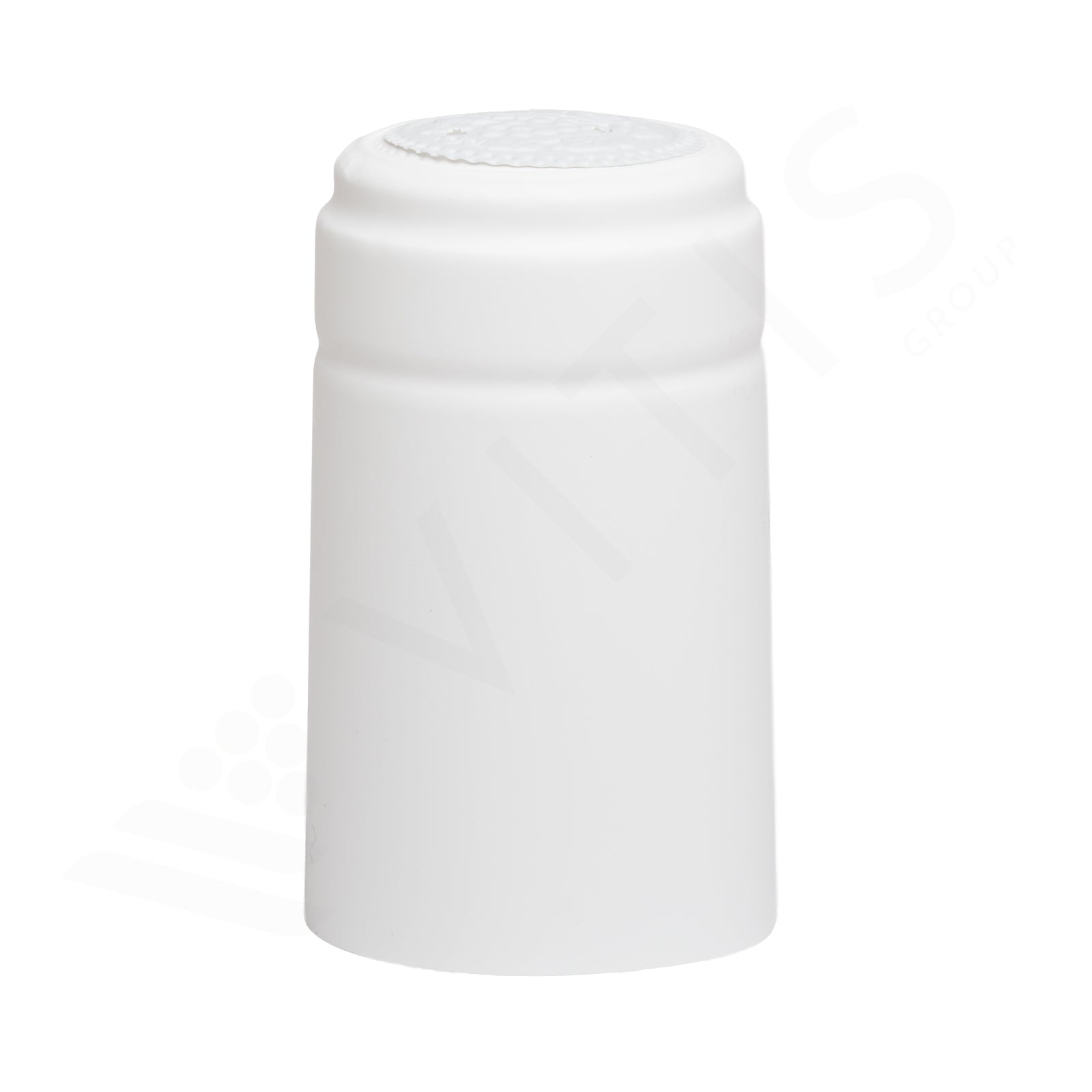 Capsule Termoretraibili PVC 31x55 mm Bianco Opaco per Bottiglie Vino (100pz)