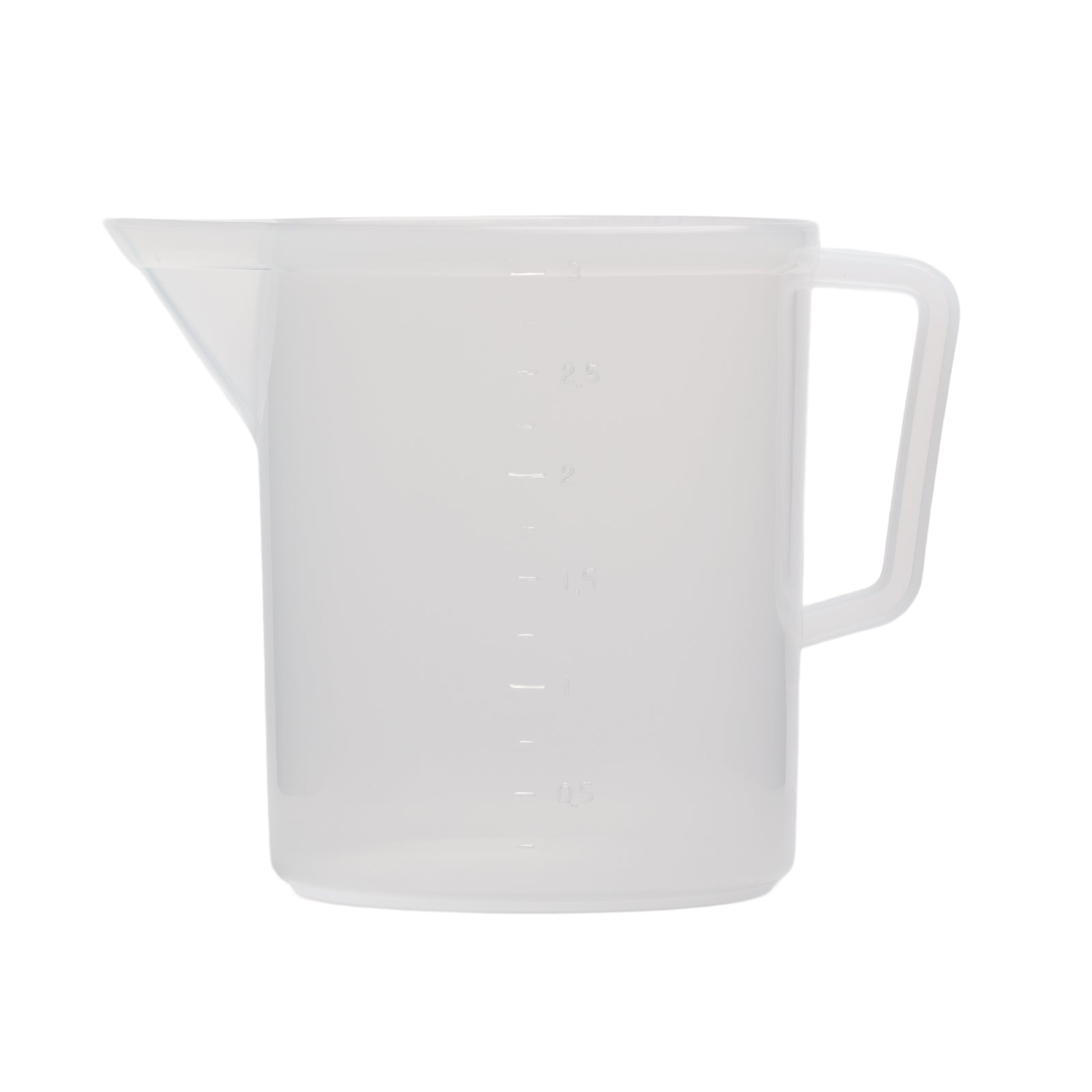 Caraffa Graduata con Beccuccio in Plastica Alimentare Trasparente (3 Litri)