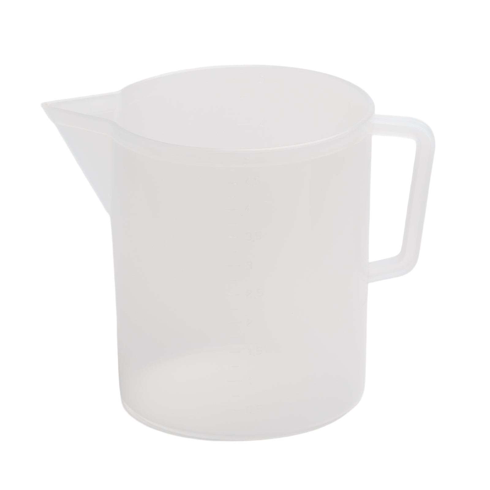 Caraffa Graduata con Beccuccio in Plastica Alimentare Trasparente (5 Litri)