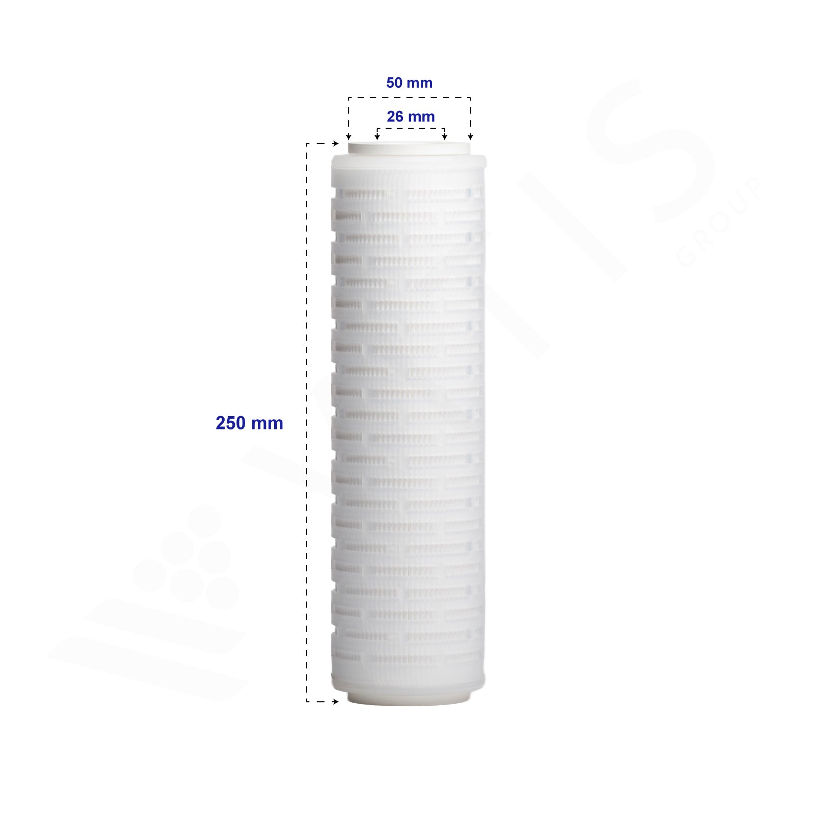 Cartuccia a Membrana PES 0,45 µm Assoluta 10" Att. DOE – Filtro Sterile per Vino