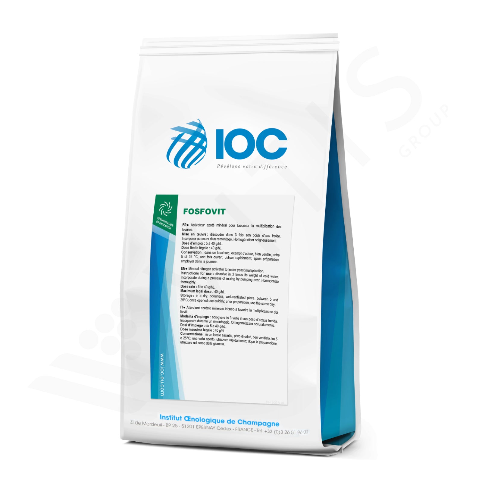 FOSFOVIT (1kg) - Sali Nutritivi con Tiamina per Fermentazione Alcolica
