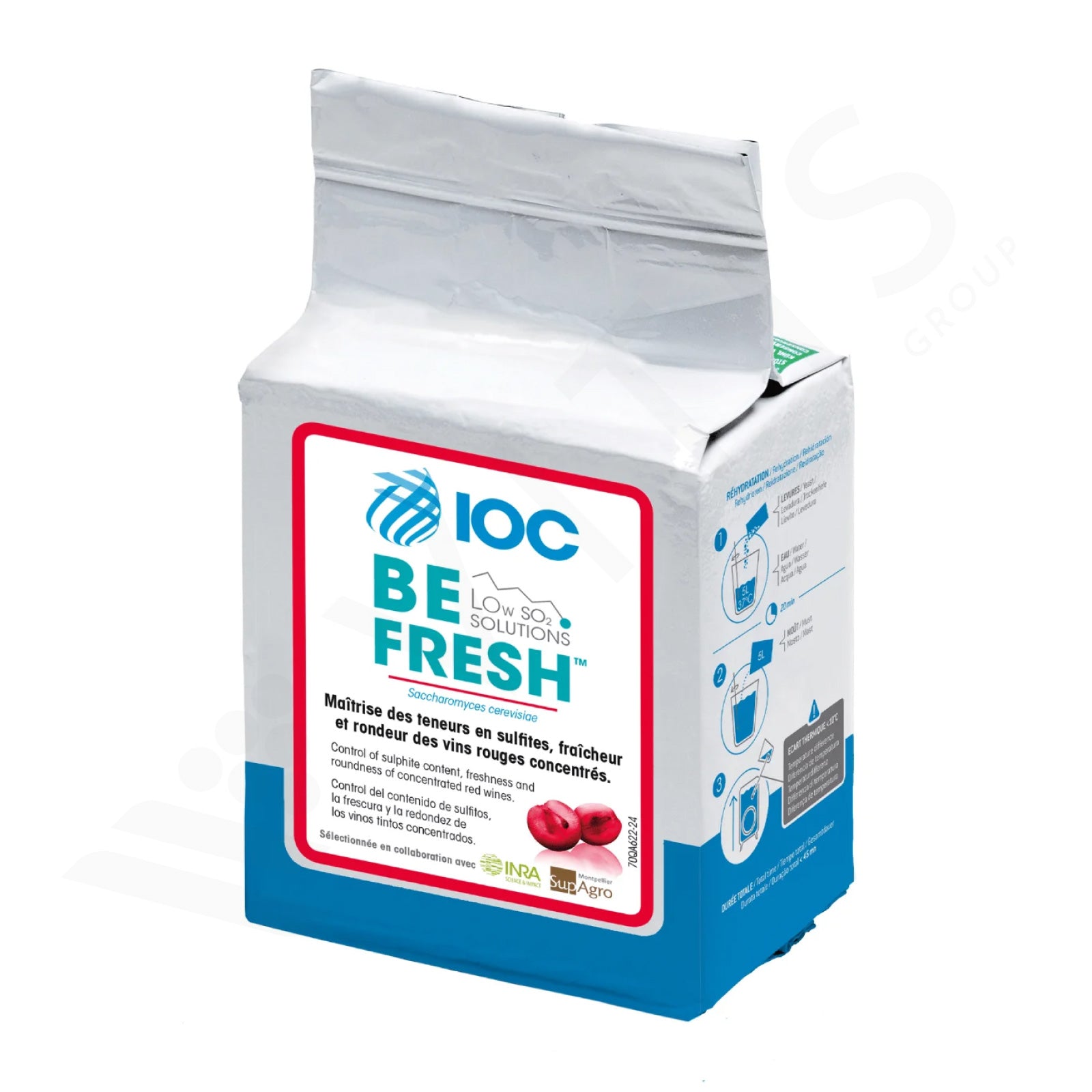 IOC BE FRESH (0,5kg) - Lievito per Freschezza e Controllo dei Solfiti nei Vini Rossi