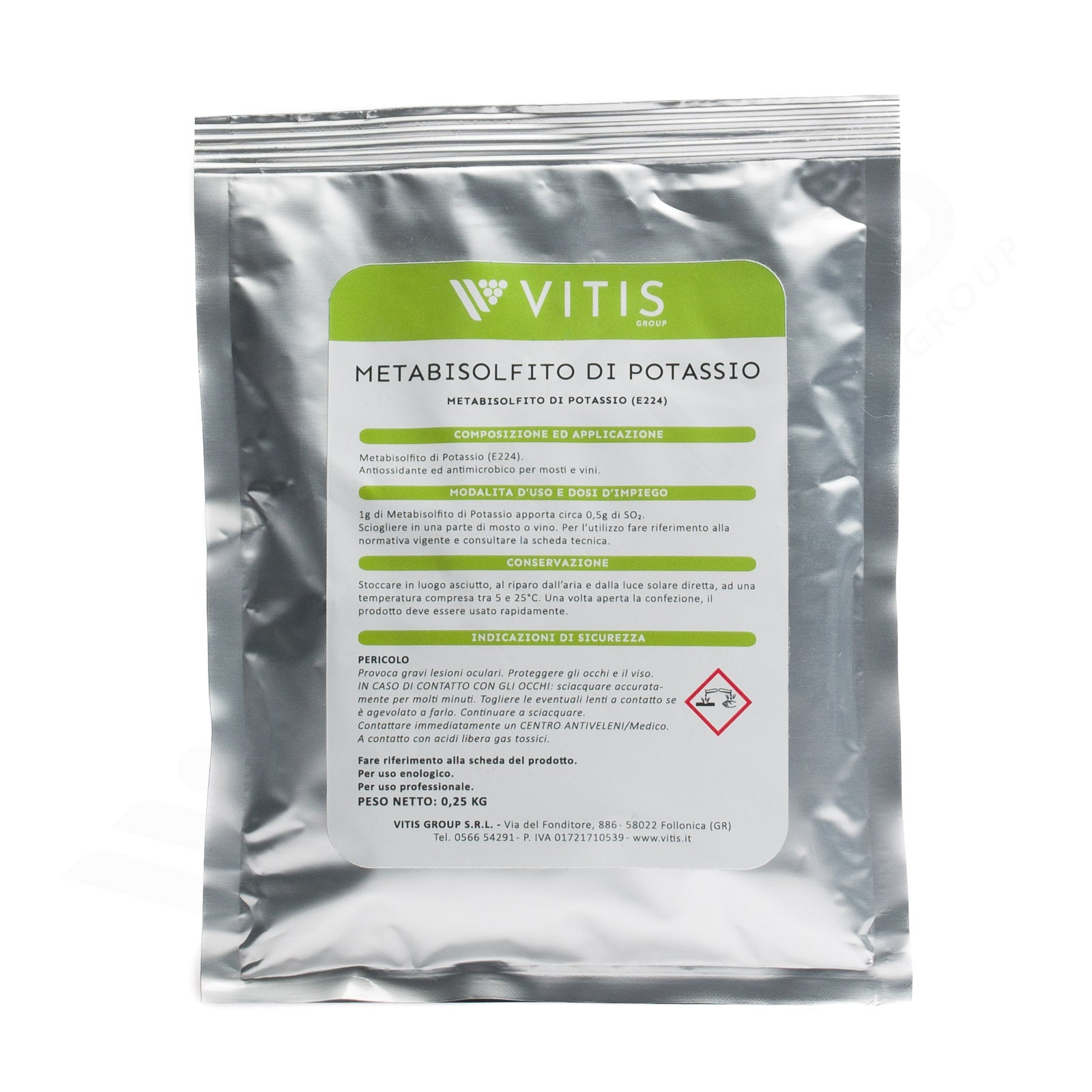 Metabisolfito di Potassio (0,25kg)