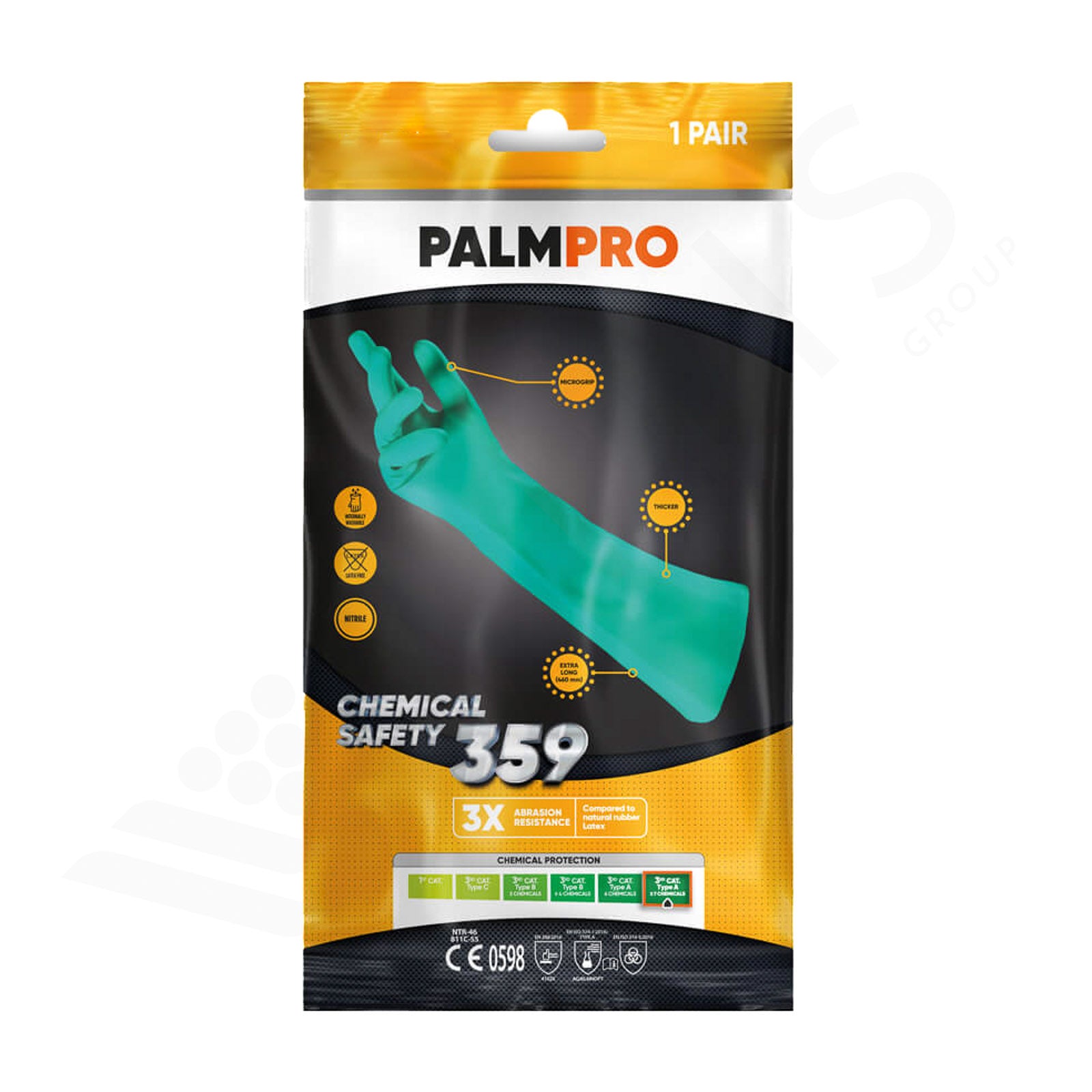 Guanti PALMPRO Chemical Safety 359 NTR-46 (Taglia XL - 2 pz.)