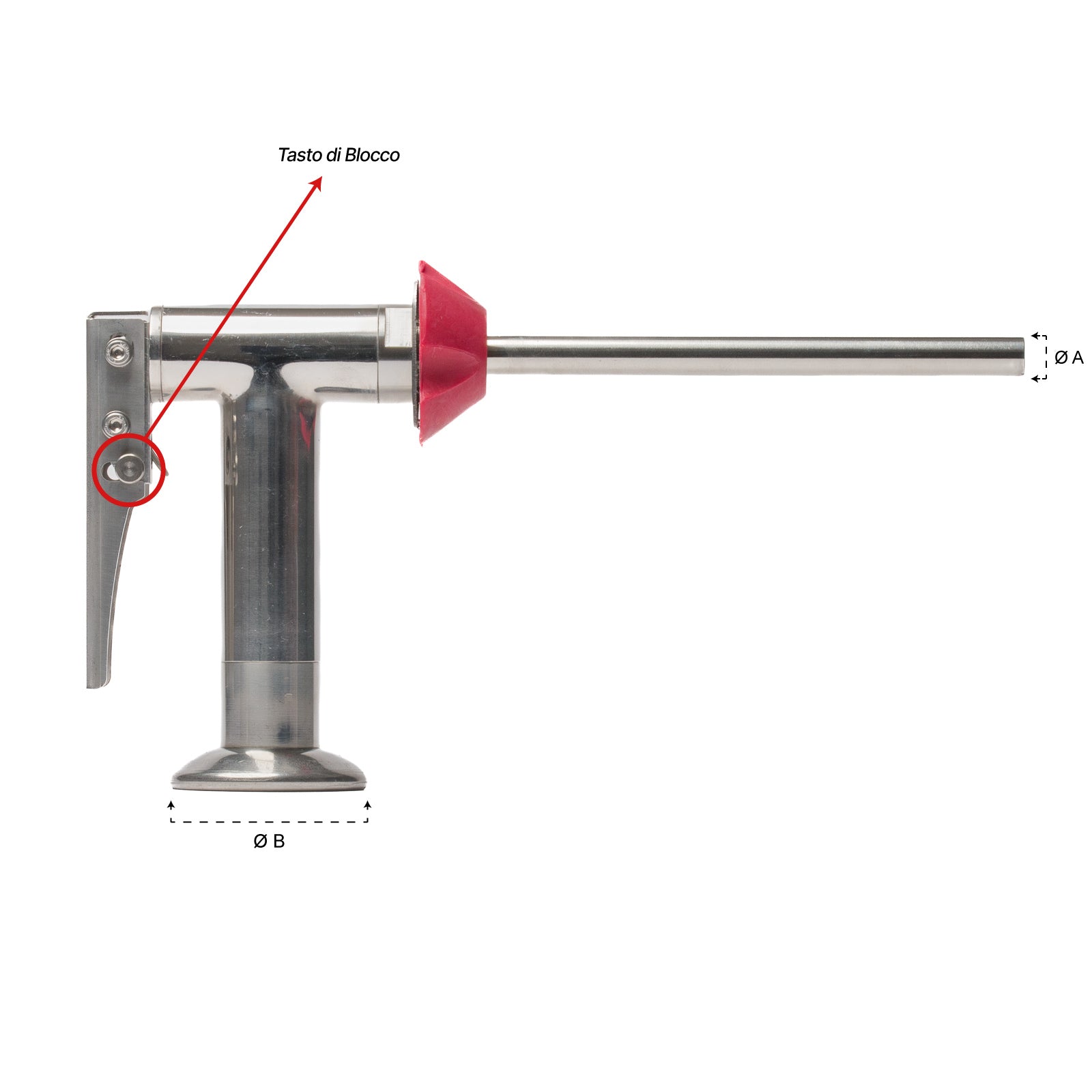 Pistola Riempitrice INOX per Vino (Garolla 40)