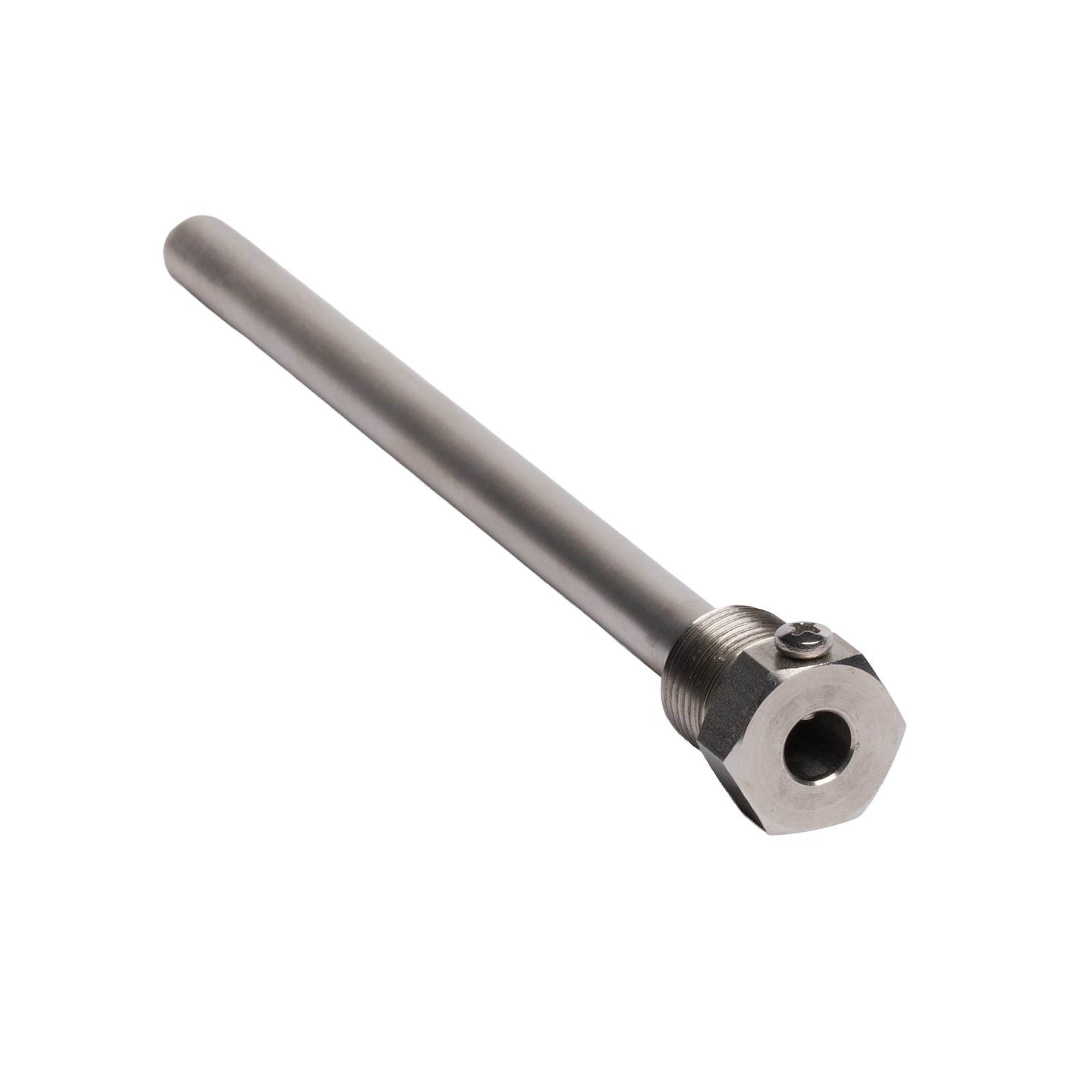 Pozzetto Termometrico Porta-sonda in Acciaio Inox (GAS 1/2" M - L 200 mm - Ø 10 mm)