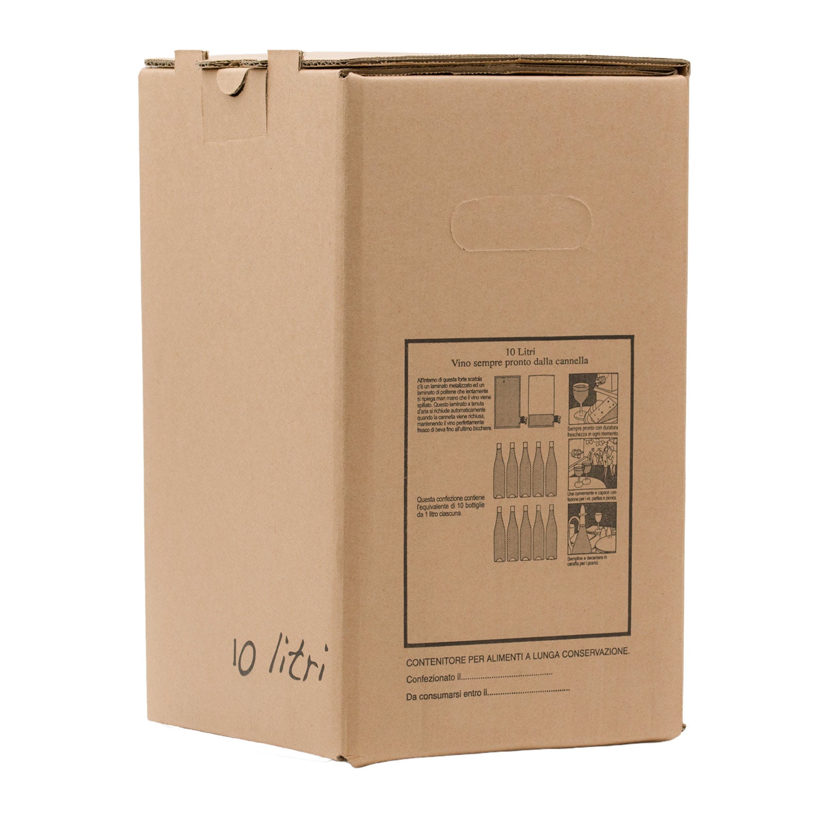 Scatola per Bag in Box 10 Litri - Avana Neutra (15pz)