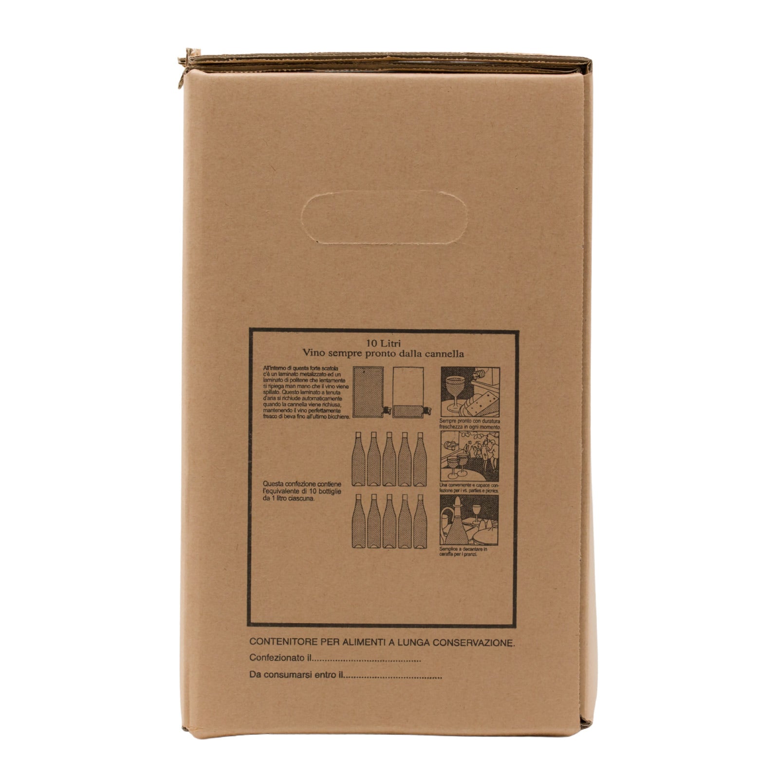 Scatola per Bag in Box 10 Litri - Avana Neutra (15pz)