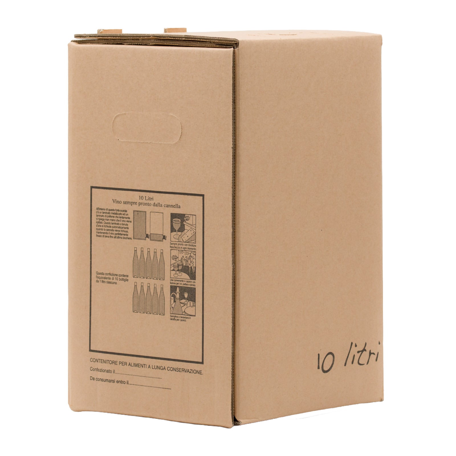 Scatola per Bag in Box 10 Litri - Avana Neutra (15pz)