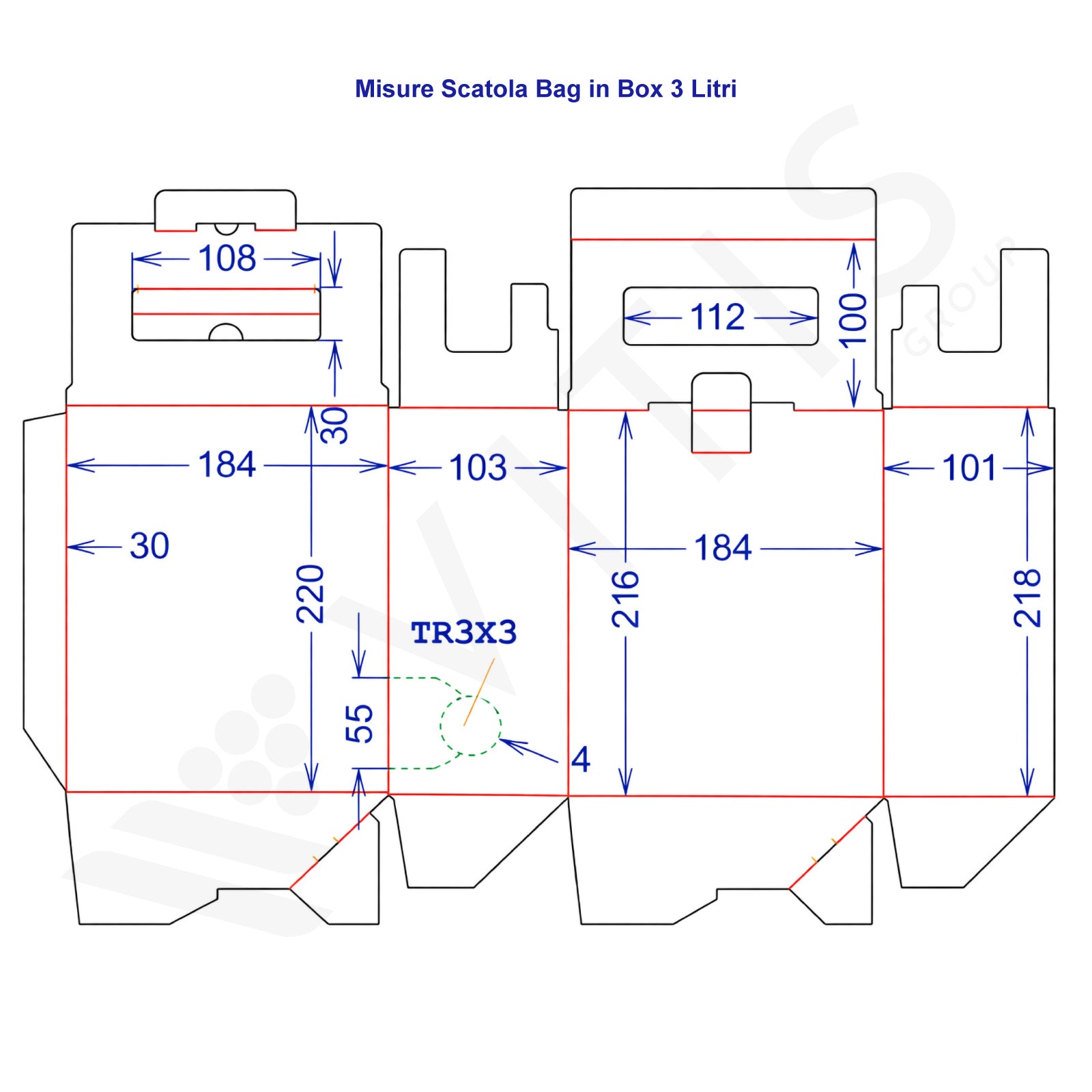 Scatola per Bag in Box 3 Litri - Avana Neutra (20pz)