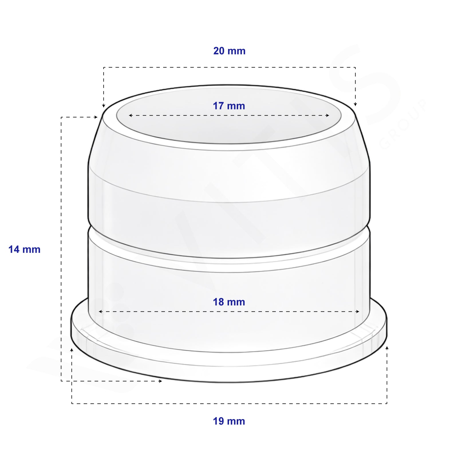 Sottotappo Bidule per Tappo Corona Ø 29 mm - Per Spumante Metodo Classico (200 pz)