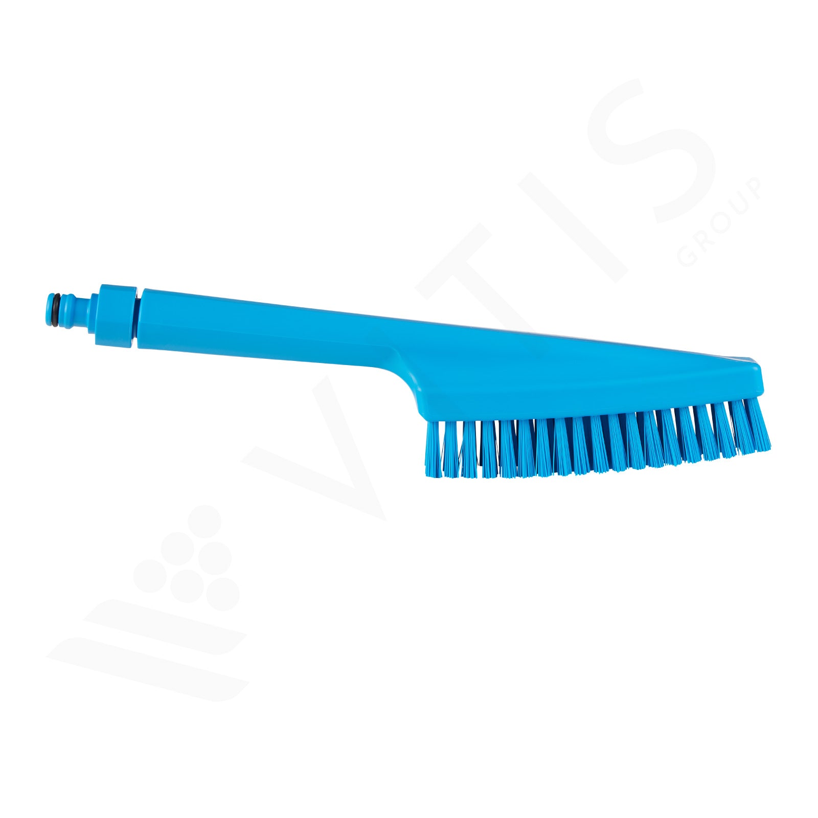 Spazzola con Passaggio Acqua VIKAN - 33 cm, Setole Dure, Blu