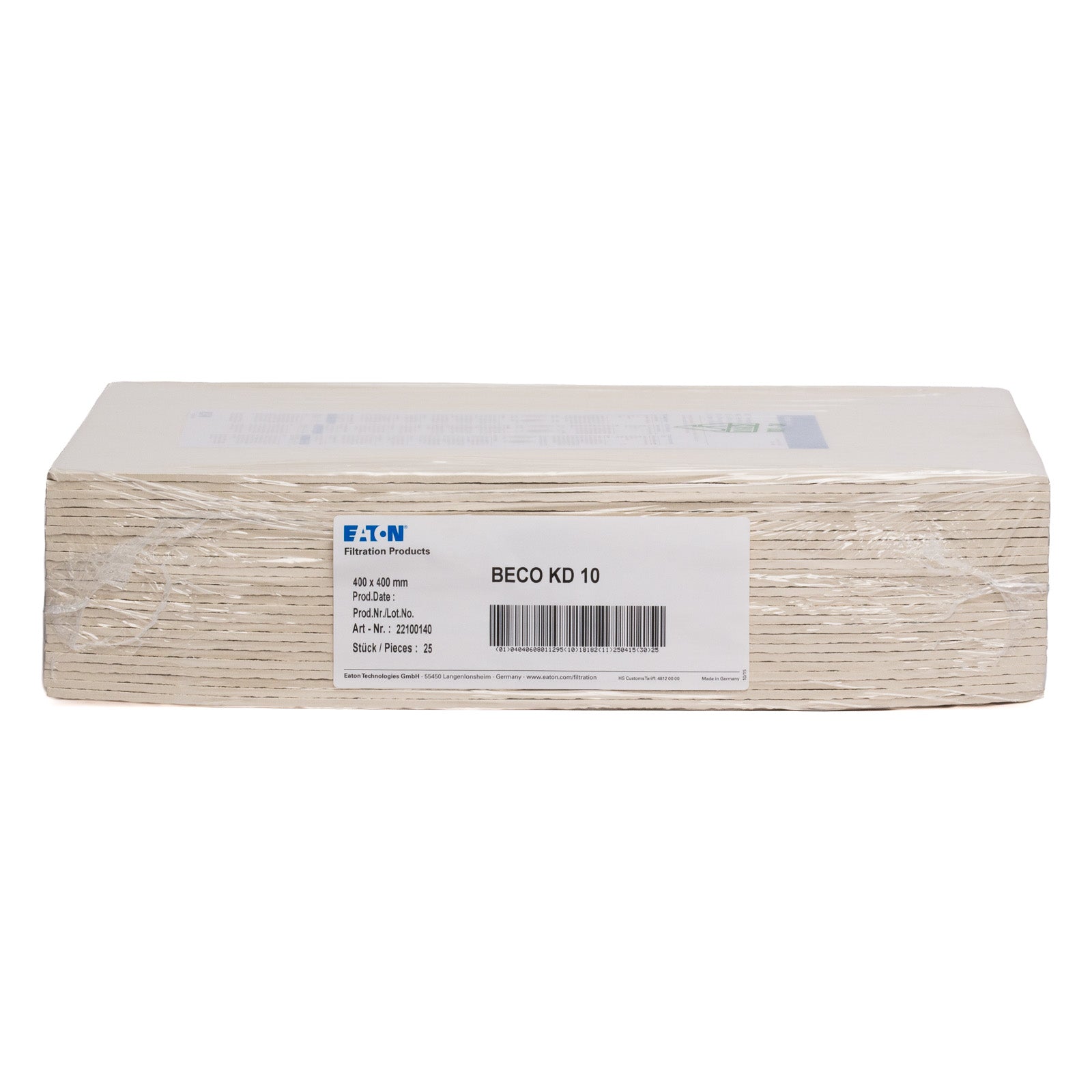 Strati Filtranti di Profondità BECO KD 10 (40x40 cm) (1 μm) (25pz)