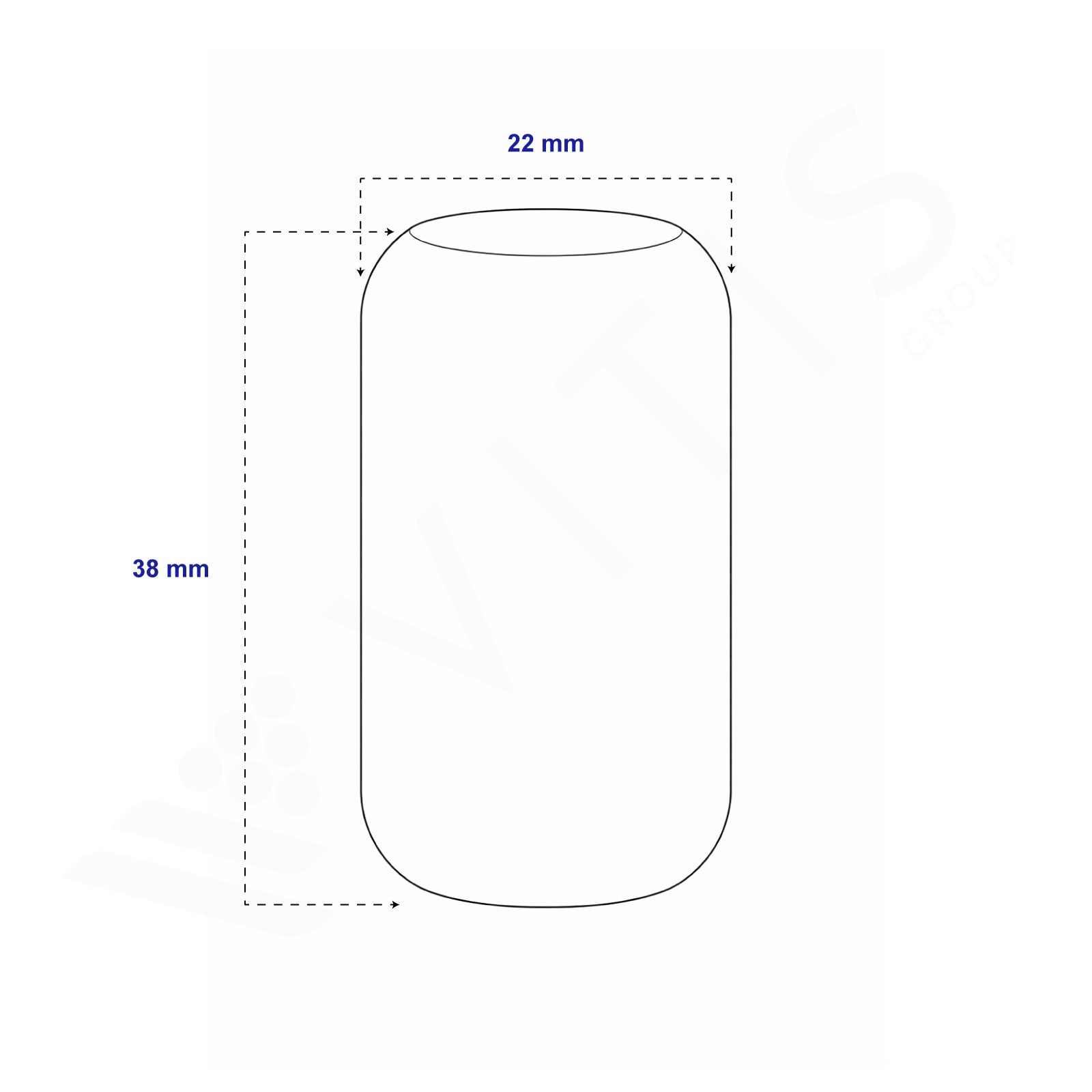 Tappo Sintetico Raso 22x38 mm - Per Vini Fermi (100pz)