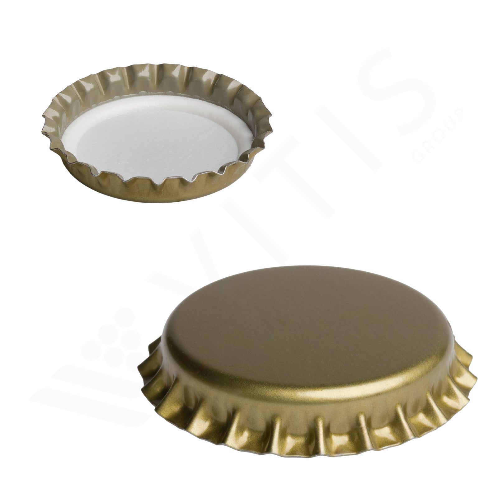 Tappo a Corona Oro Ø 29 mm - Per Spumanti, Vini Frizzanti e Rifermentati (200 pz)