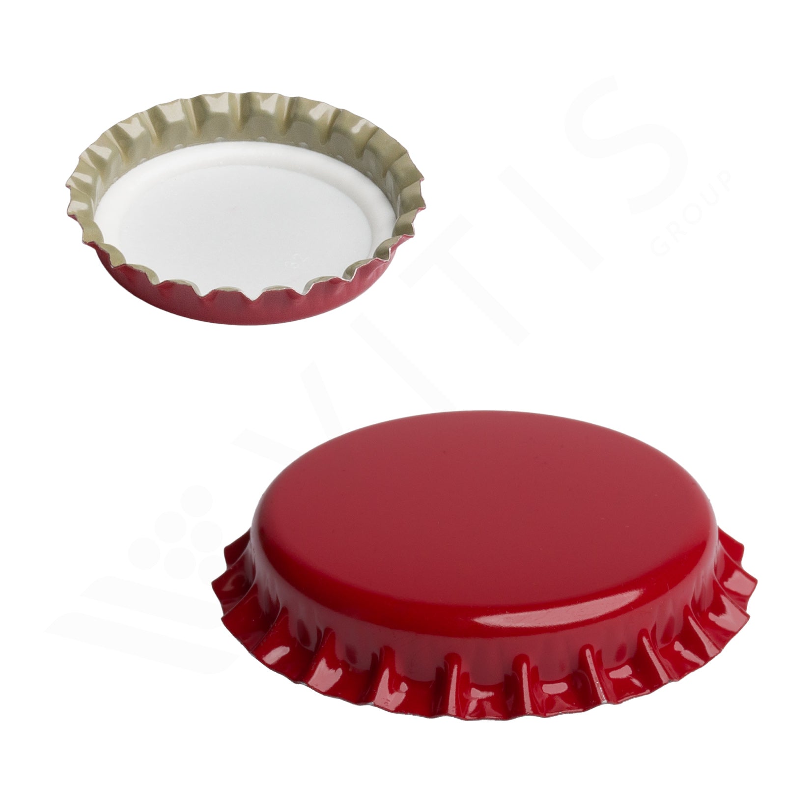 Tappo a Corona Rosso Ø 29 mm - Per Spumanti, Vini Frizzanti e Rifermentati (200 pz)