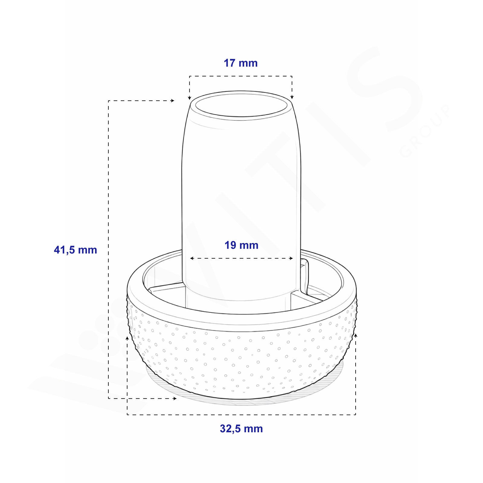 Tappo a Fungo Liscio in Plastica Marrone - Per Bottiglie Spumante Ø 29 mm (100 pz)