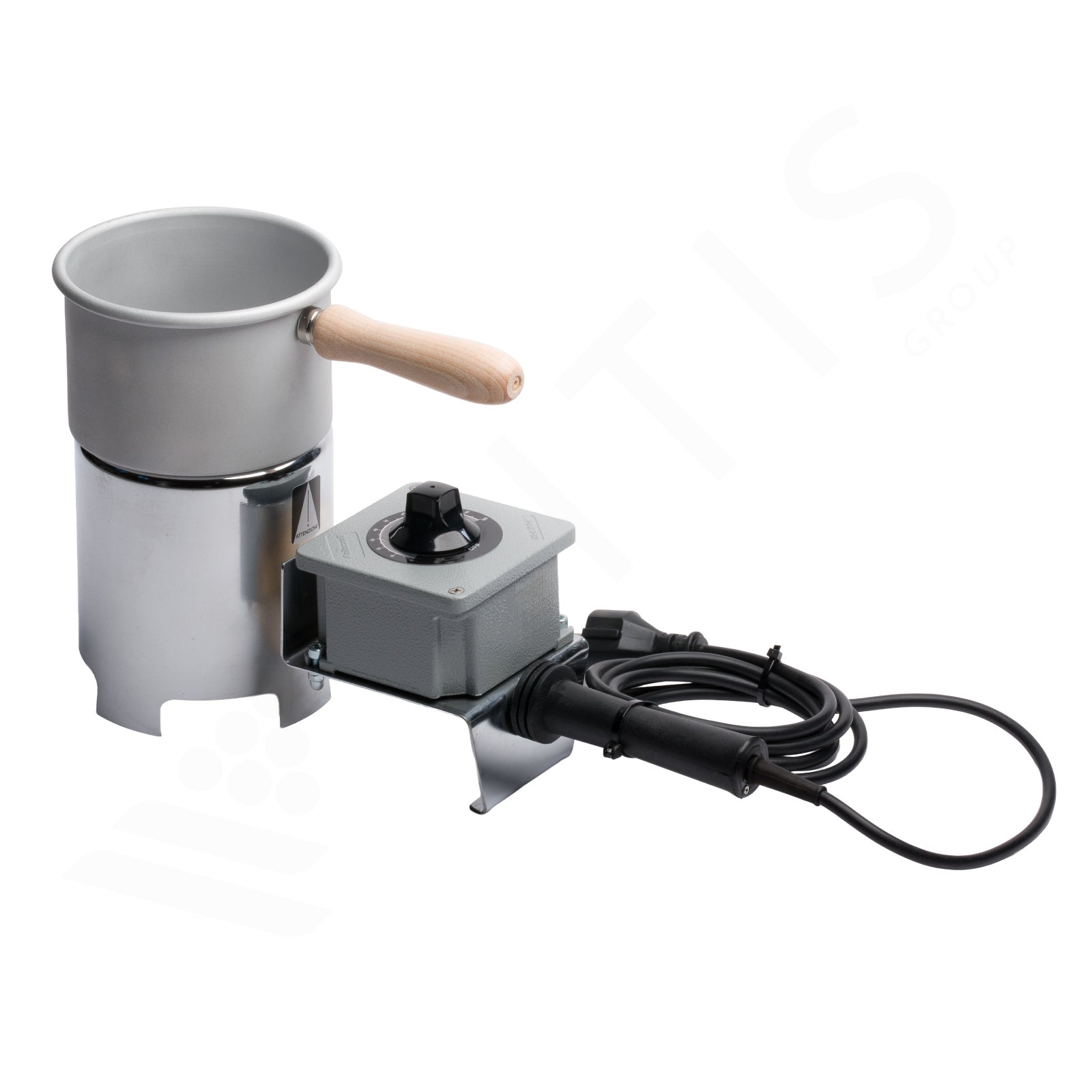 Fornello Scaldacera Professionale in INOX con Termostato (Per Ceralacca e Gommalacca)