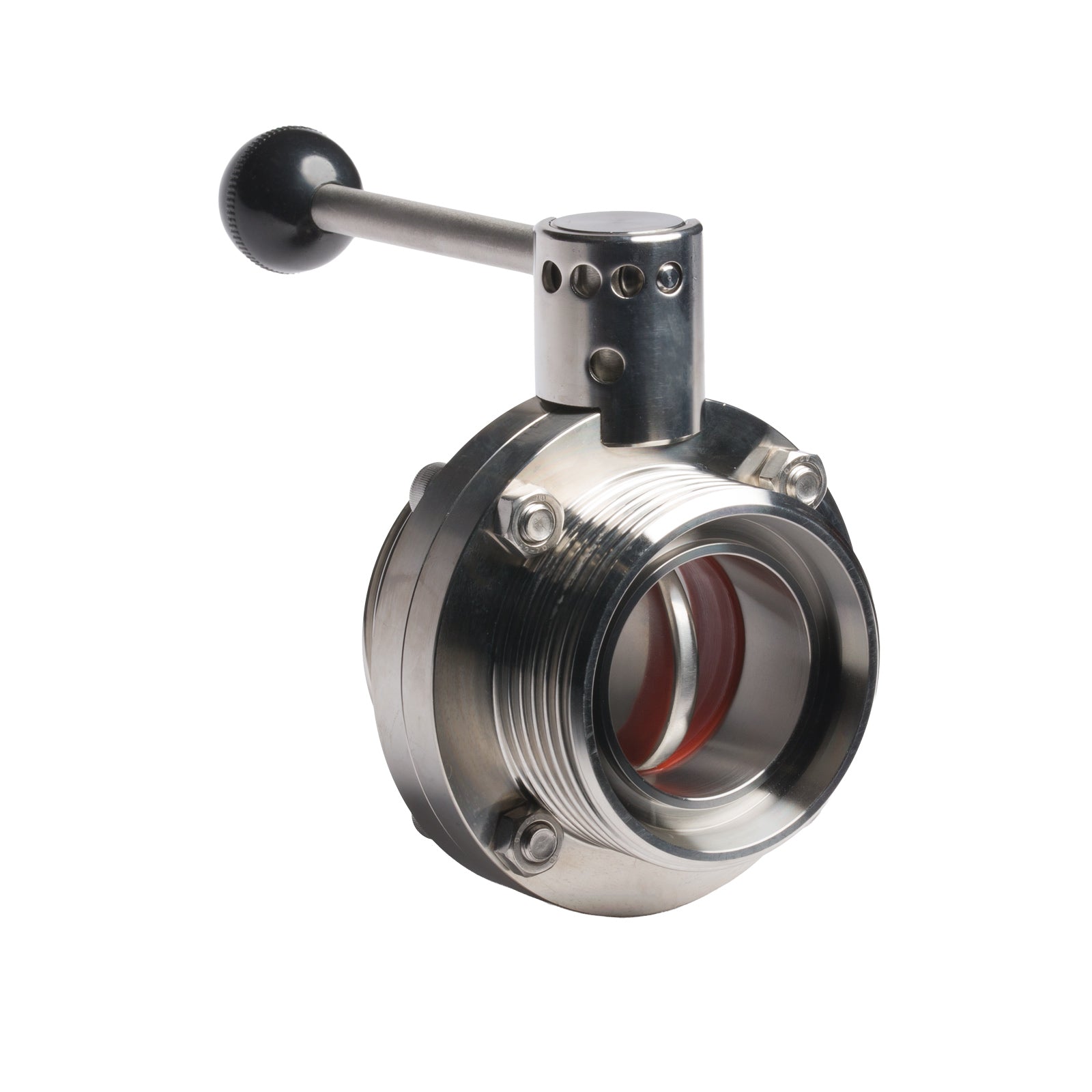 Valvola a Farfalla INOX con Leva a Trazione DIN 25 F x DIN 25 F