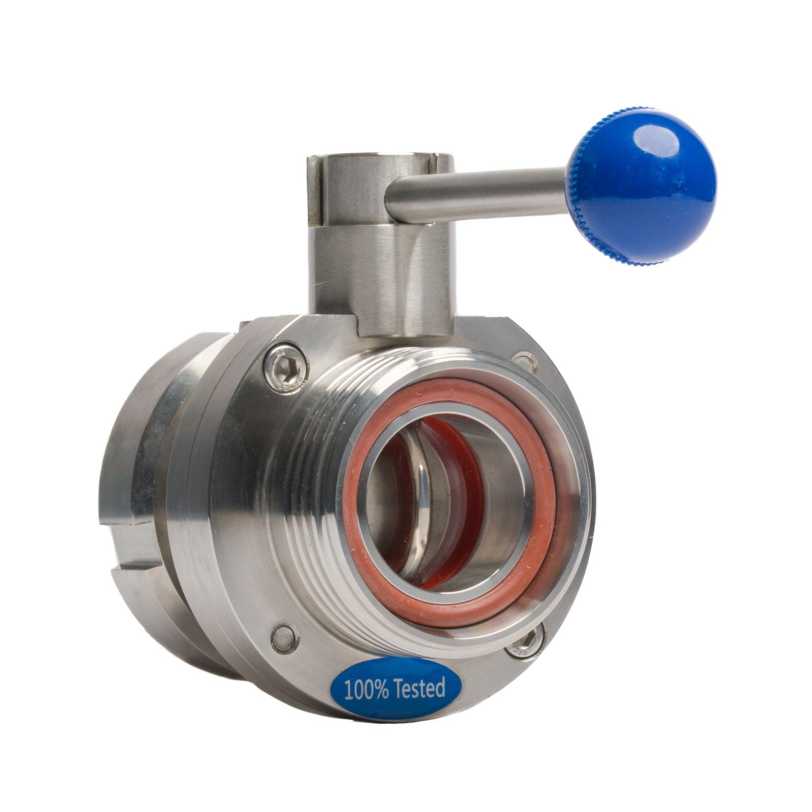 Valvola a Farfalla INOX con Leva a Trazione DIN 25 M/G x DIN 25 F