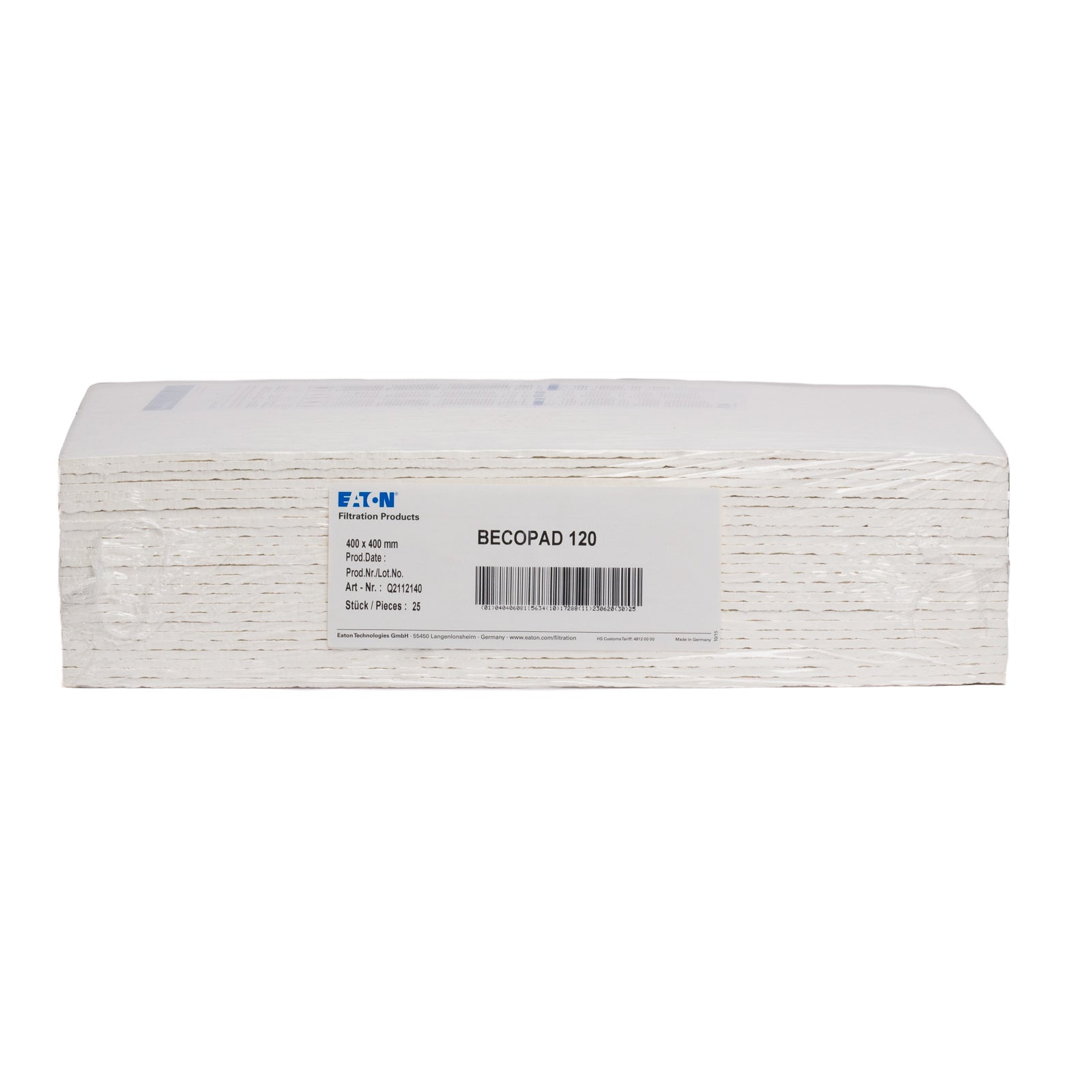 Strati Filtranti di Profondità BECOPAD 120 (40x40 cm) (0,1-0,3 μm) (25pz)