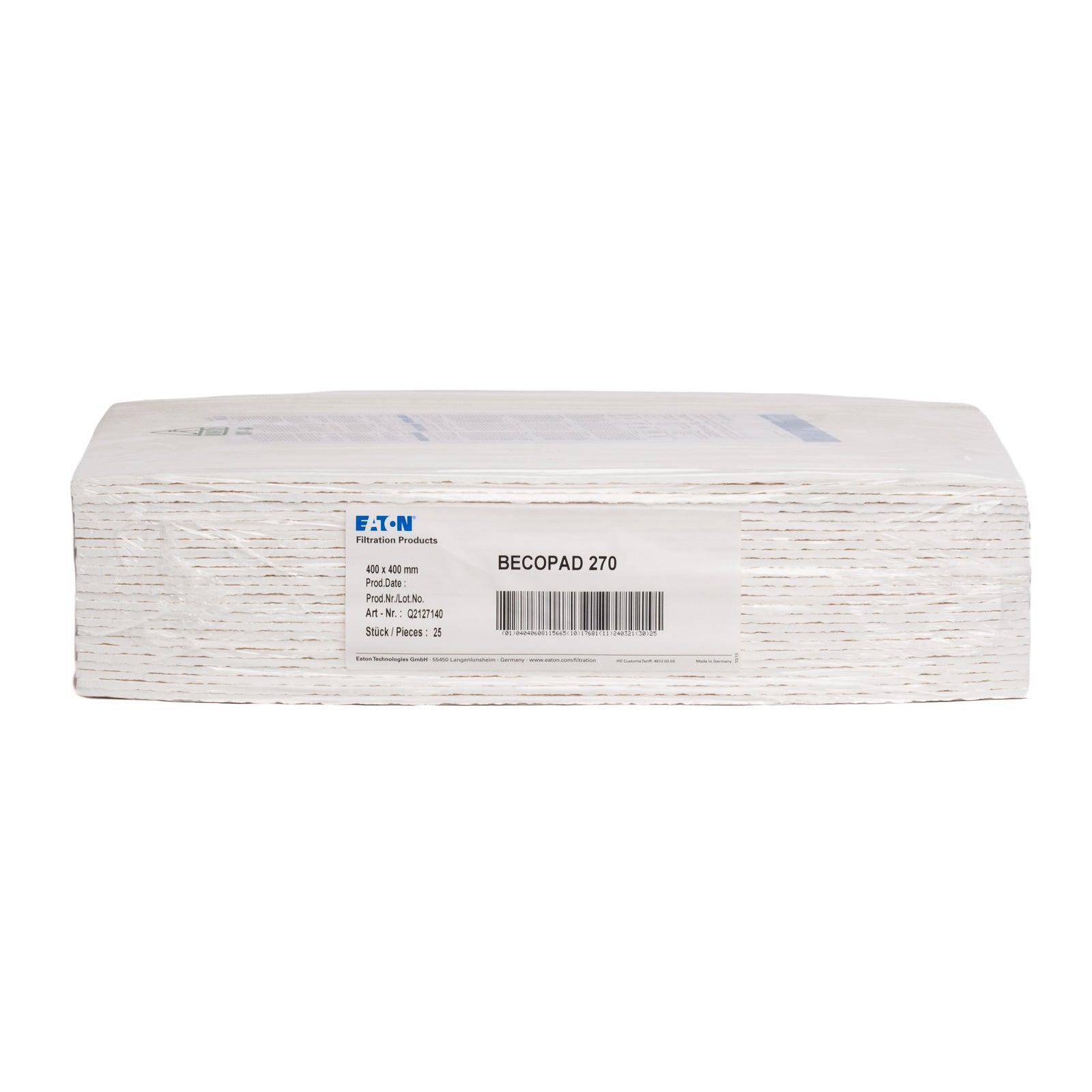 Strati Filtranti di Profondità BECOPAD 270 (40x40 cm) (0,5-0,7 μm) (25pz)