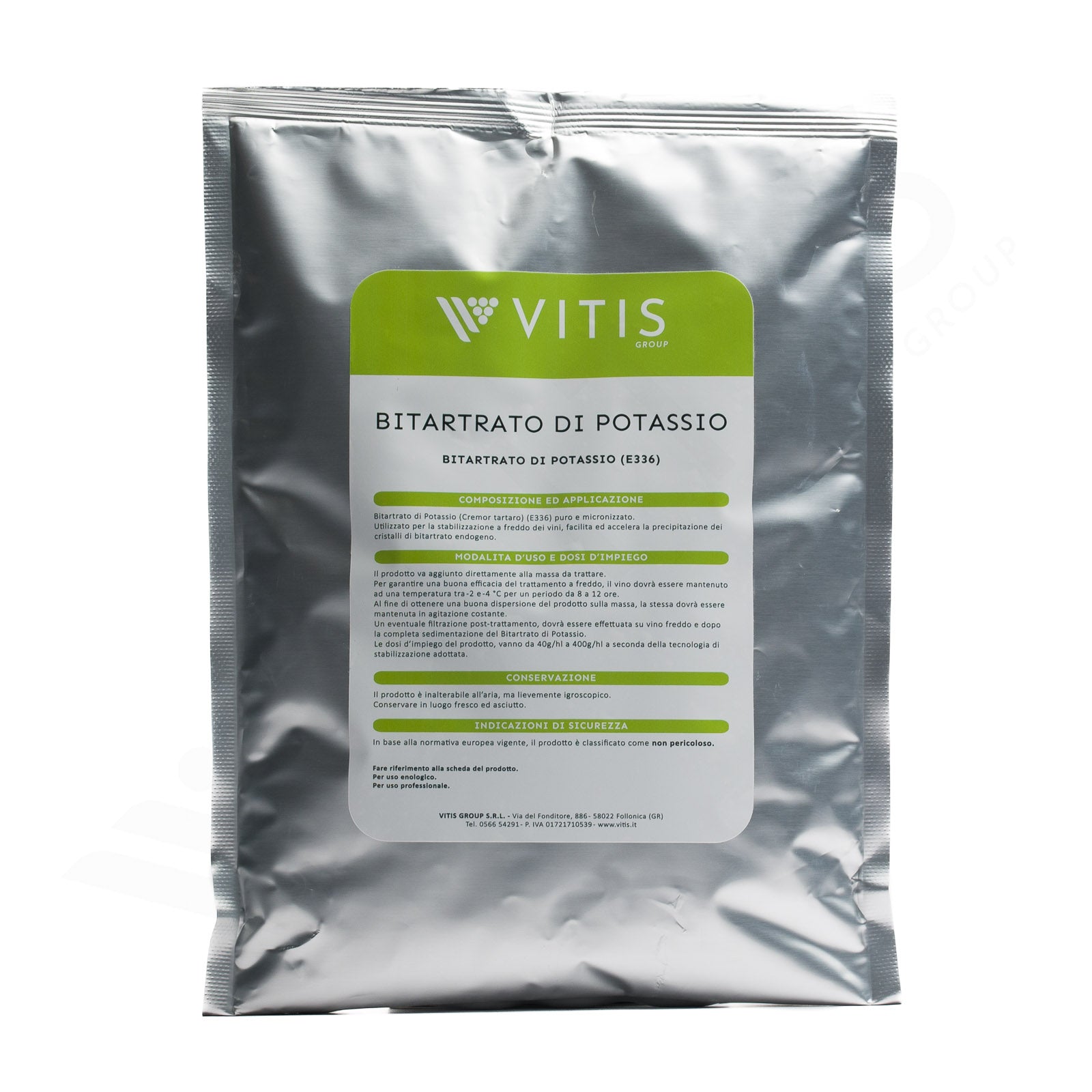 Bitartrato di Potassio (Cremortartaro) (1kg)