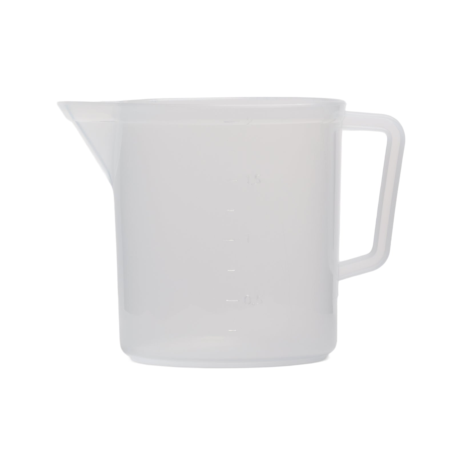 Caraffa Graduata con Beccuccio in Plastica Alimentare Trasparente (2 Litri)
