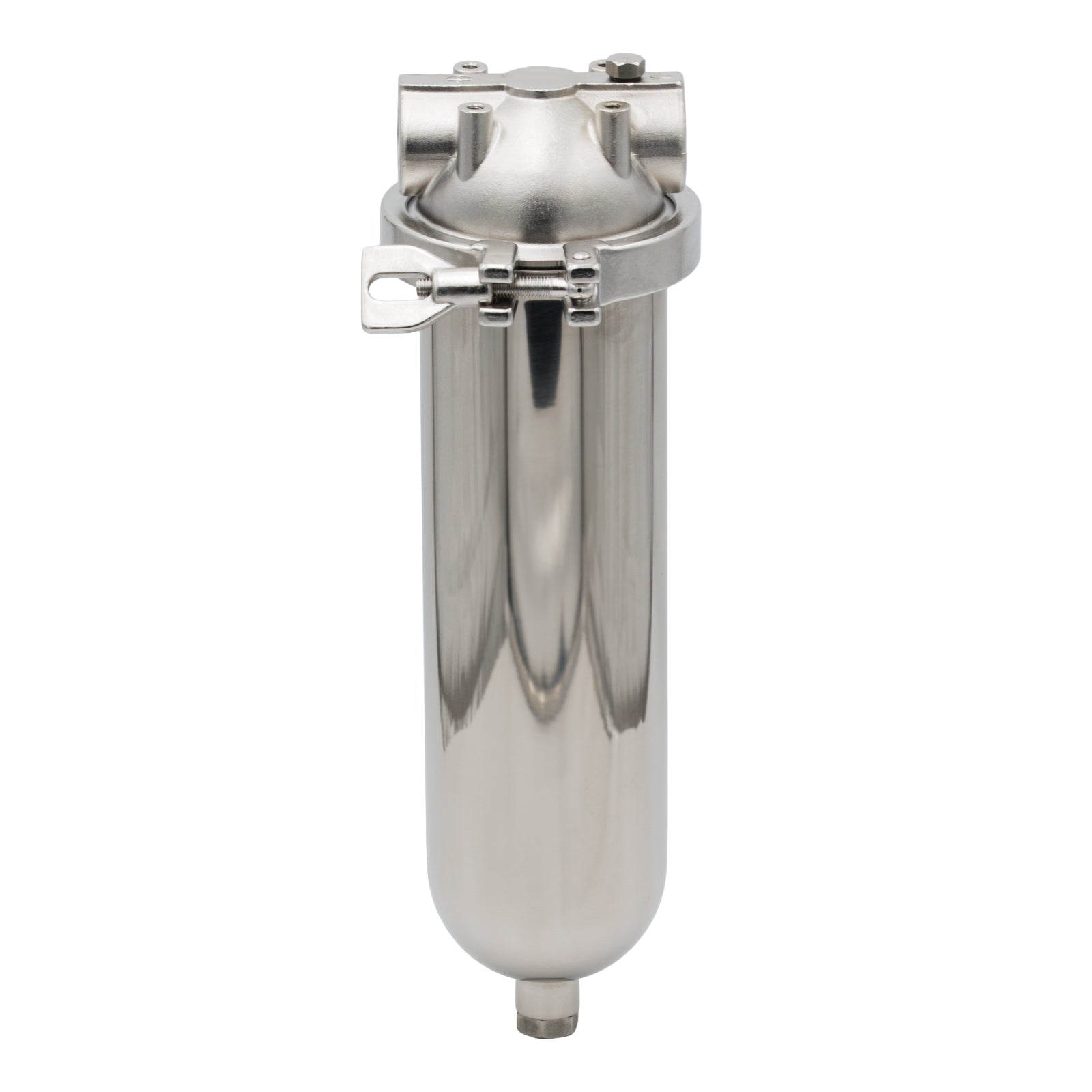 Filtro Housing INOX 10" AISI 316 per Microfiltrazione (Attacco GAS 3/4" - Cartucce DOE)