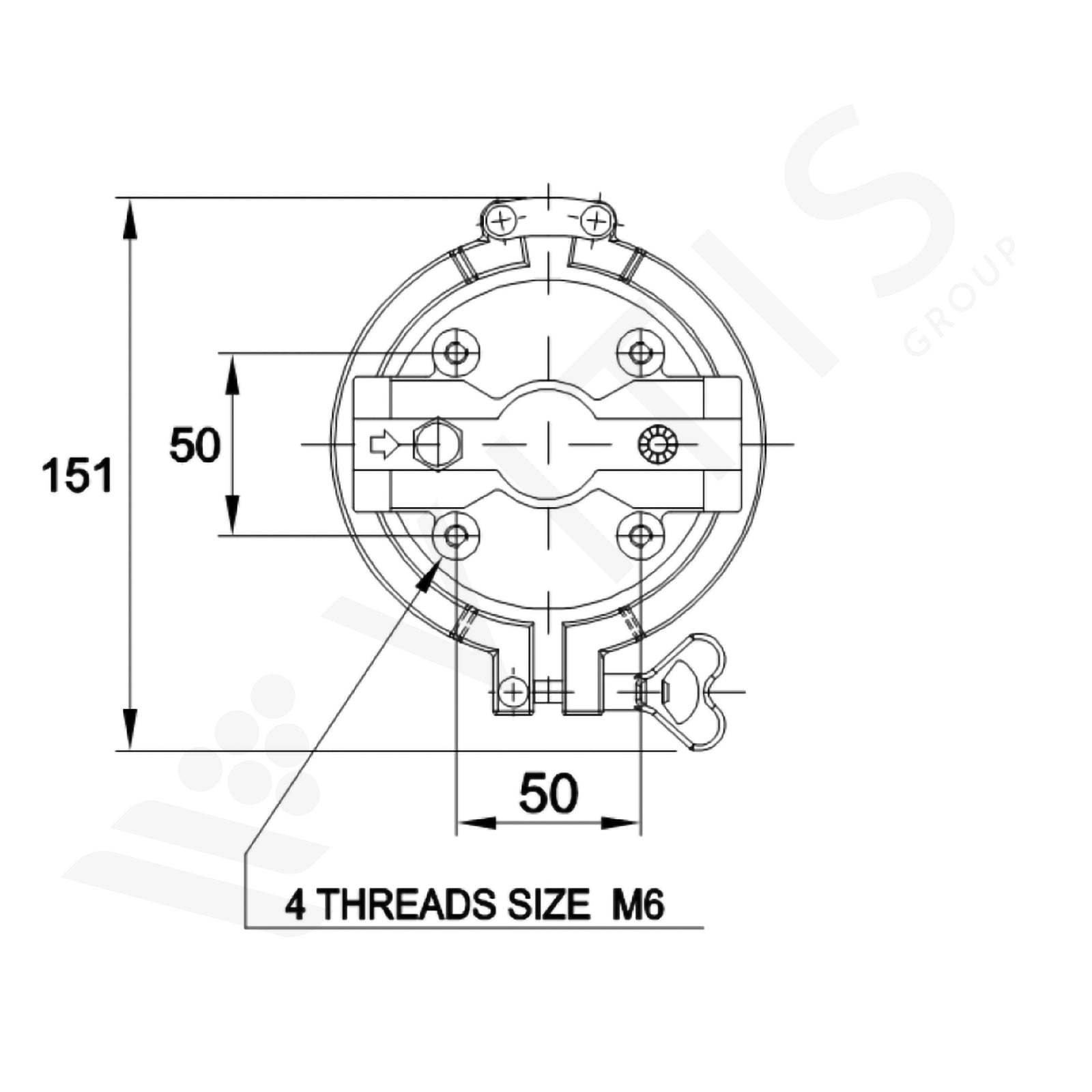 Filtro Housing INOX 10" AISI 316 per Microfiltrazione (Attacco GAS 3/4" - Cartucce DOE)
