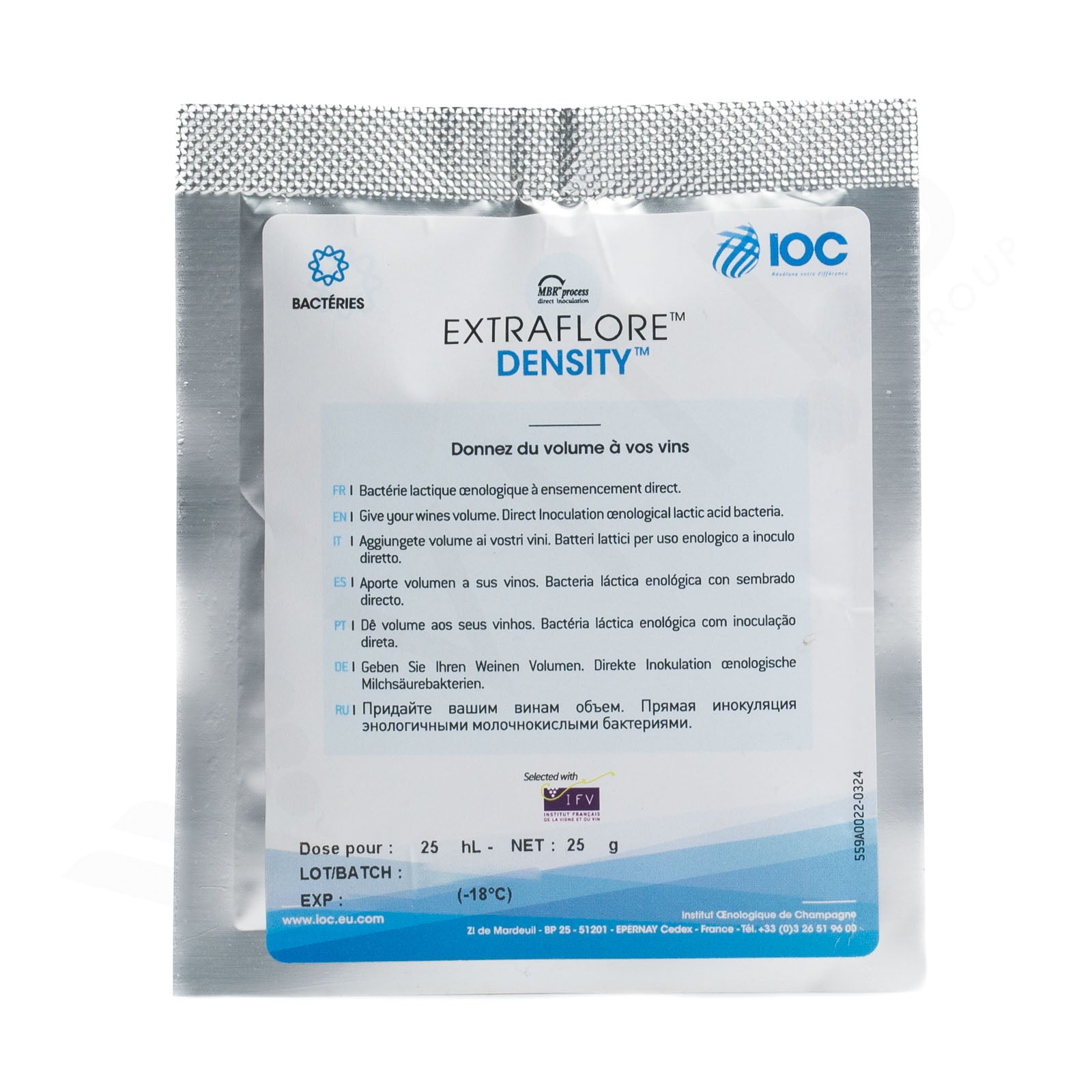 EXTRAFLORE DENSITY (Dose per 25hl) - Batteri Malolattici per Volume e Morbidezza