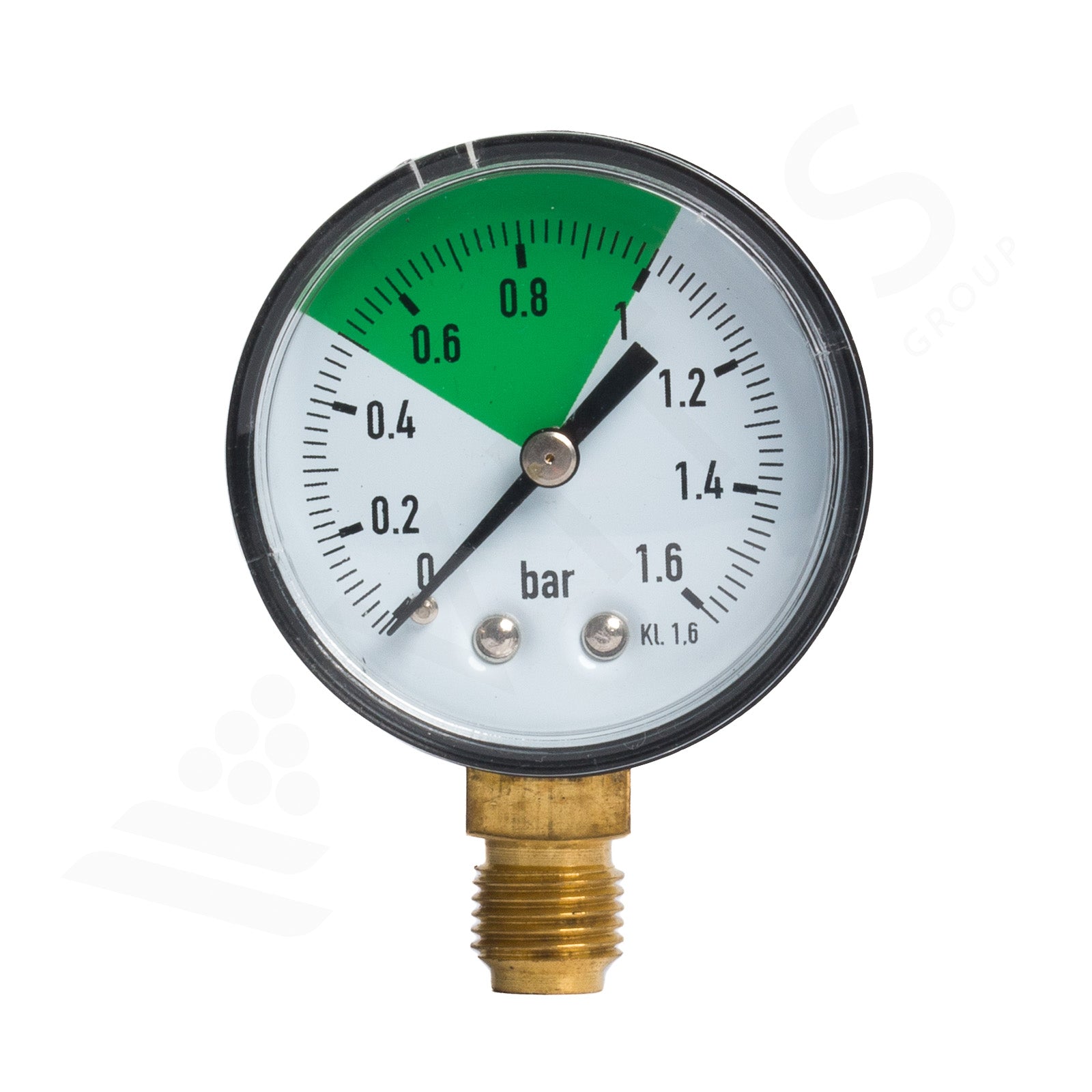 Manometro GAS 1/4" M per Pompa per Camera d'Aria