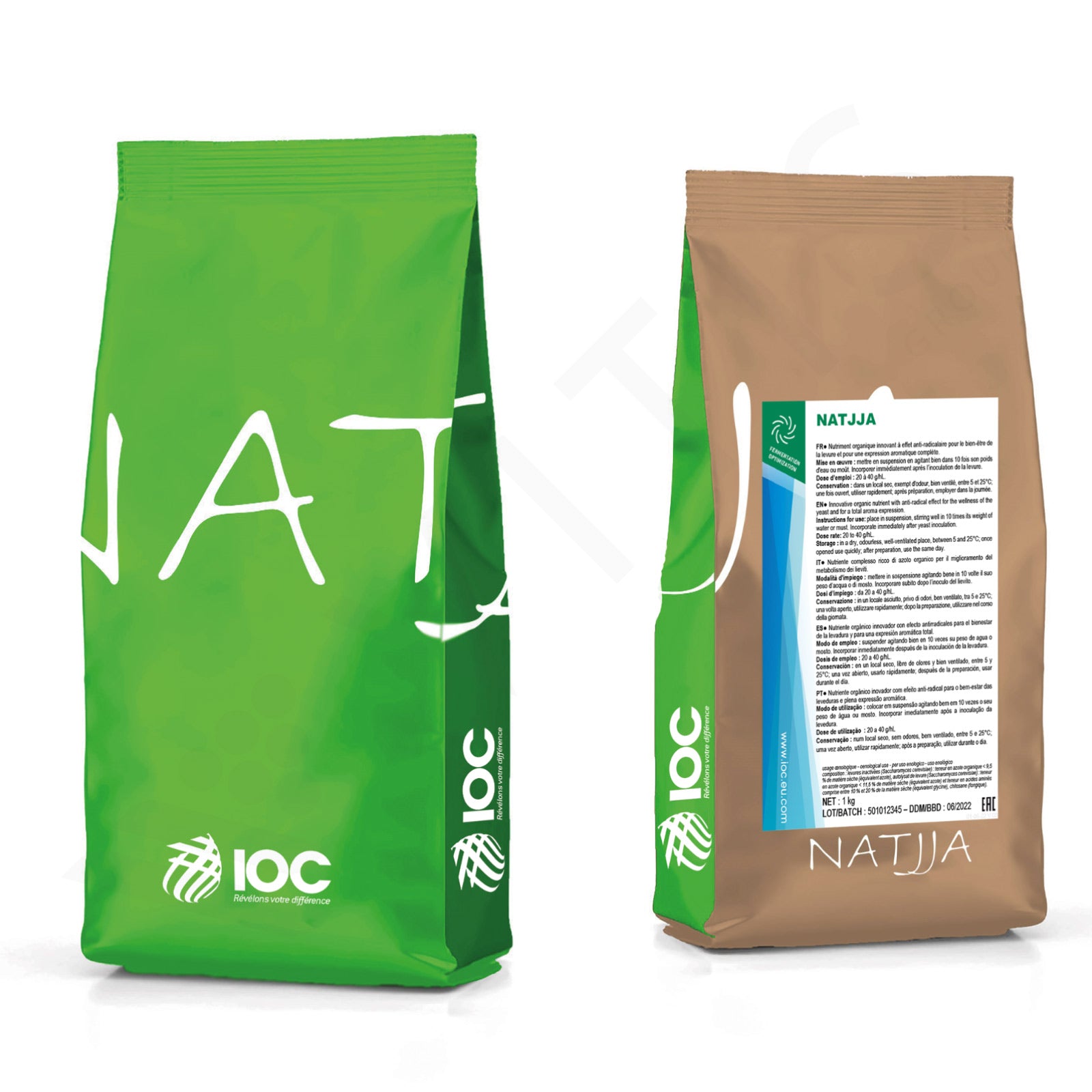 NATJJA (1kg) - Nutriente Organico per Lieviti e Rivelazione Aromatica