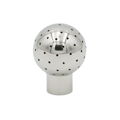 Sfera di Lavaggio in Acciaio INOX AISI 316L Ø 50 mm, tutta forata, GAS 1/2" F