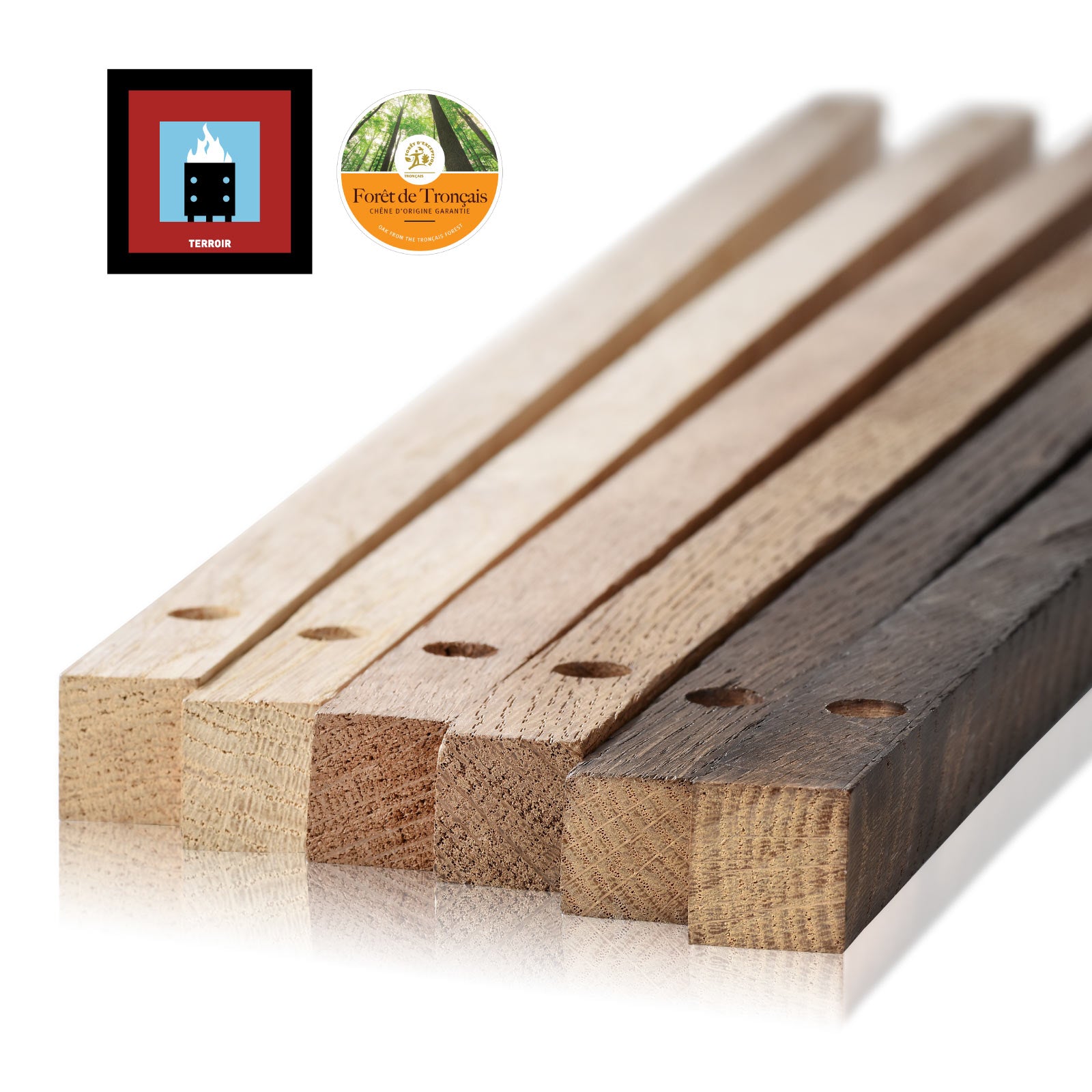 Stick 22.90 XtraChene in Rovere Francese Tronçais (Tostatura Terroir) - Conf. 40 pz