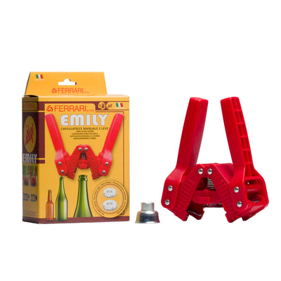 Tappatrice Manuale a Due Leve "Emily" per Tappi a Corona Ø 26-29 mm