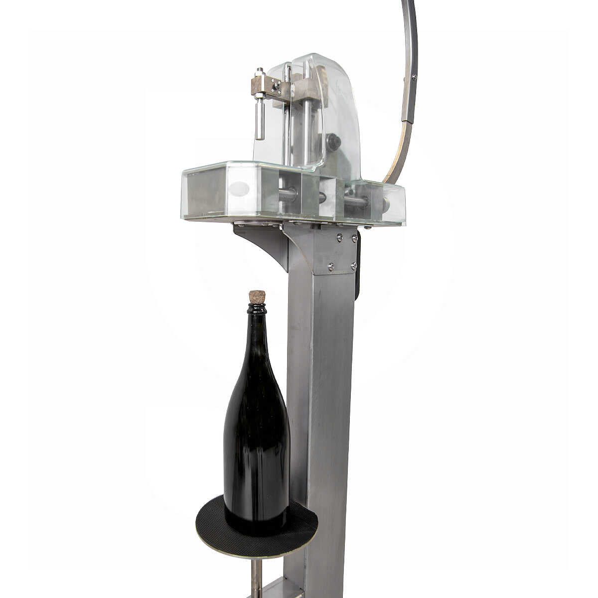 Tappatrice Manuale Professionale ZEUS per Magnum e Grandi Formati in Acciaio Inox