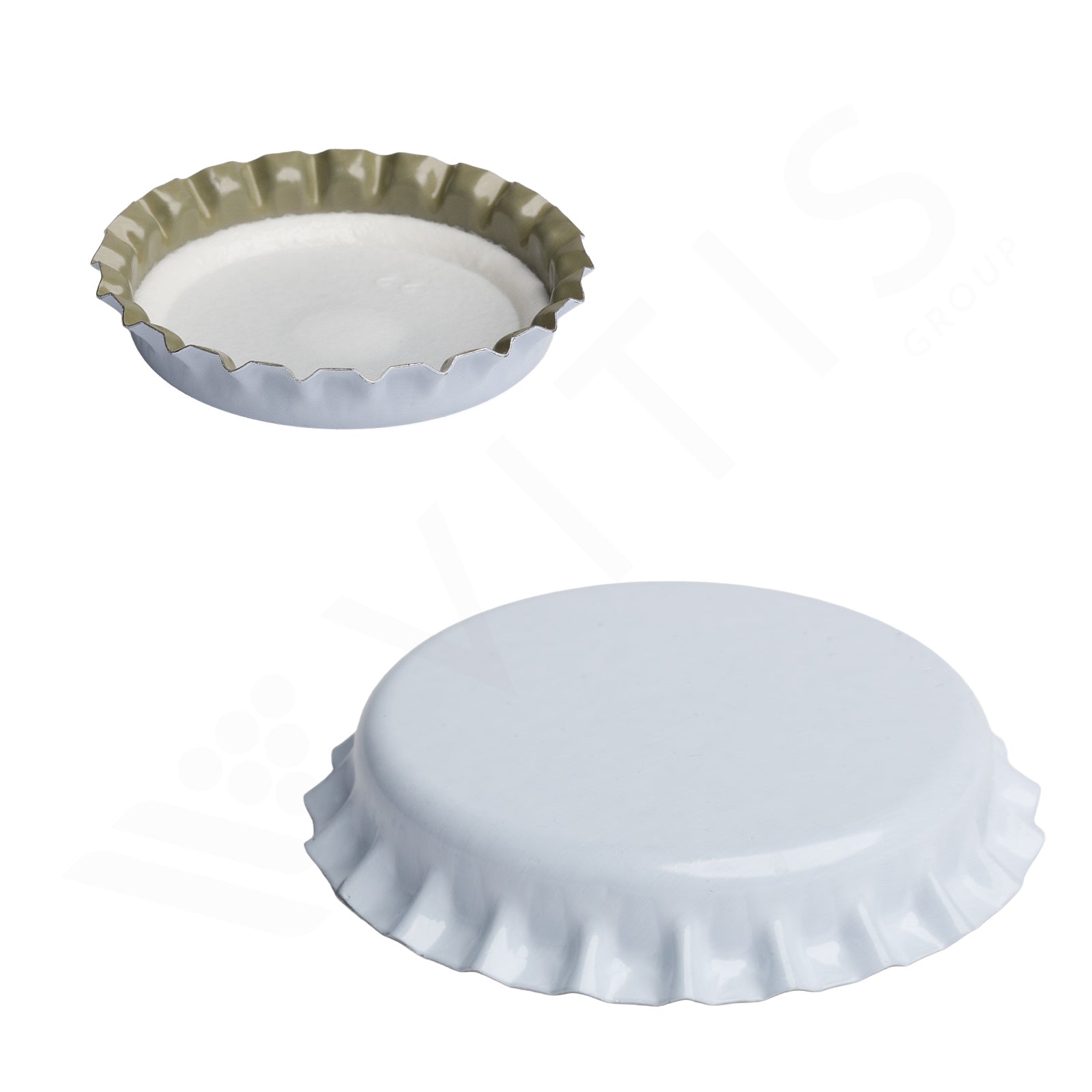 Tappo a Corona Bianco Ø 29 mm - Per Spumanti, Vini Frizzanti e Rifermentati (200 pz)