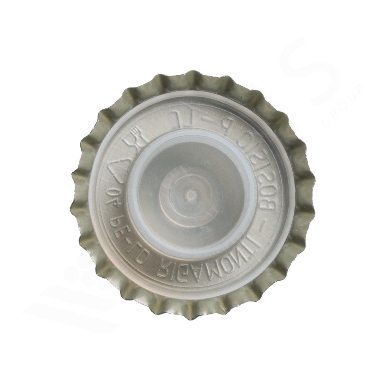 Tappo a Corona Oro Ø 29 mm con Bidule Lungo - Per Spumante Metodo Classico (200 pz)