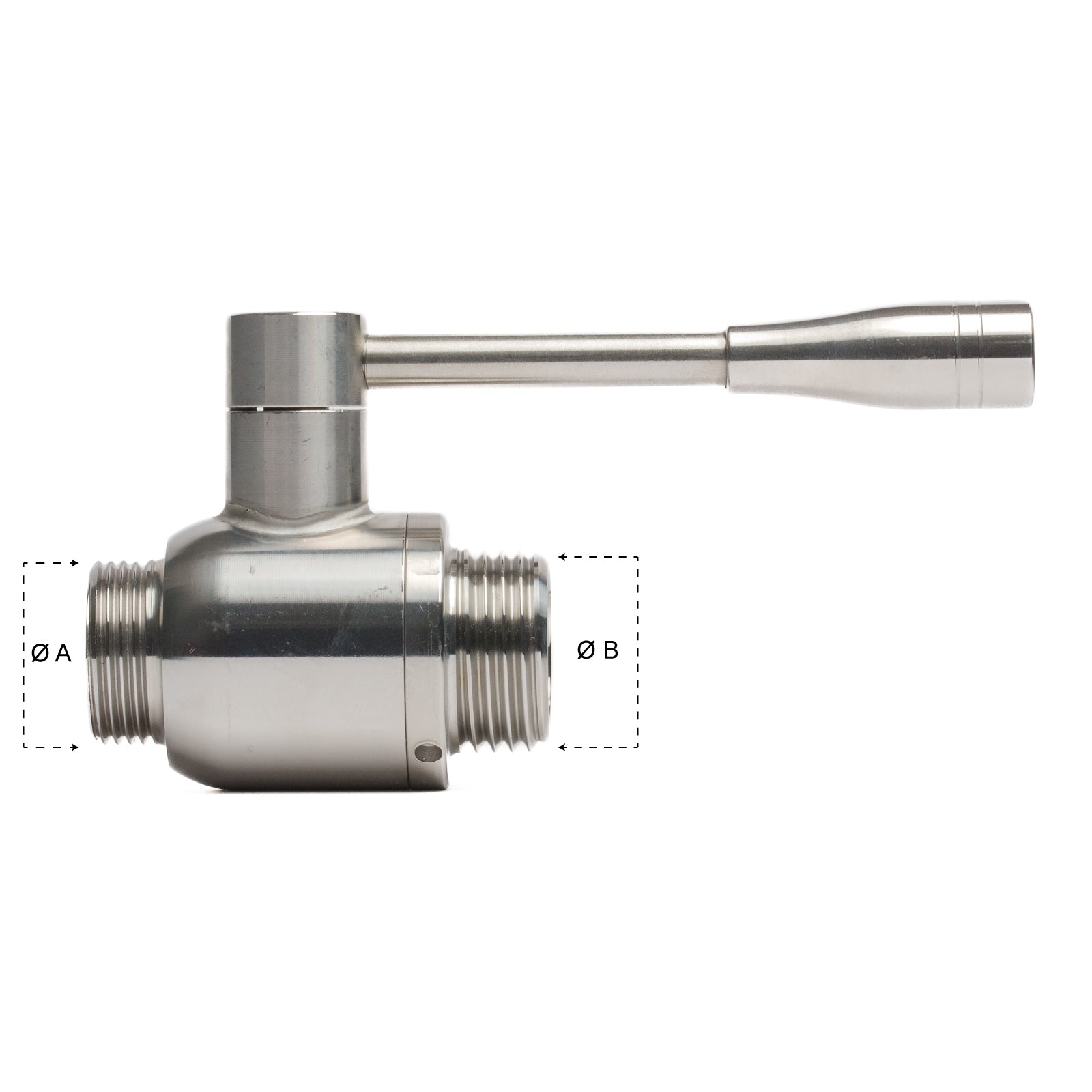 Valvola a Sfera INOX ENO 30 F x GAS 1" M