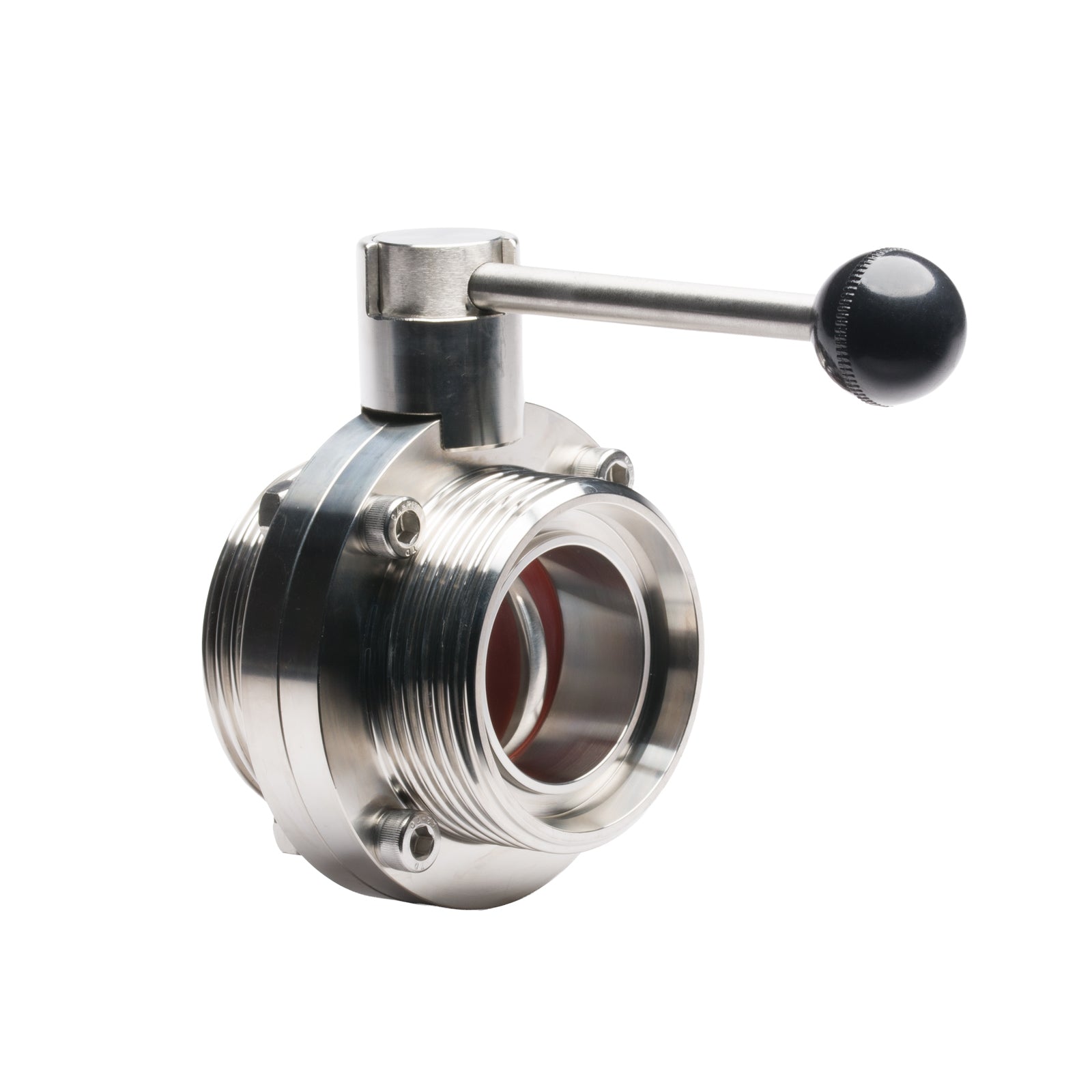 Valvola a Farfalla INOX con Leva a Trazione DIN 25 F x DIN 25 F