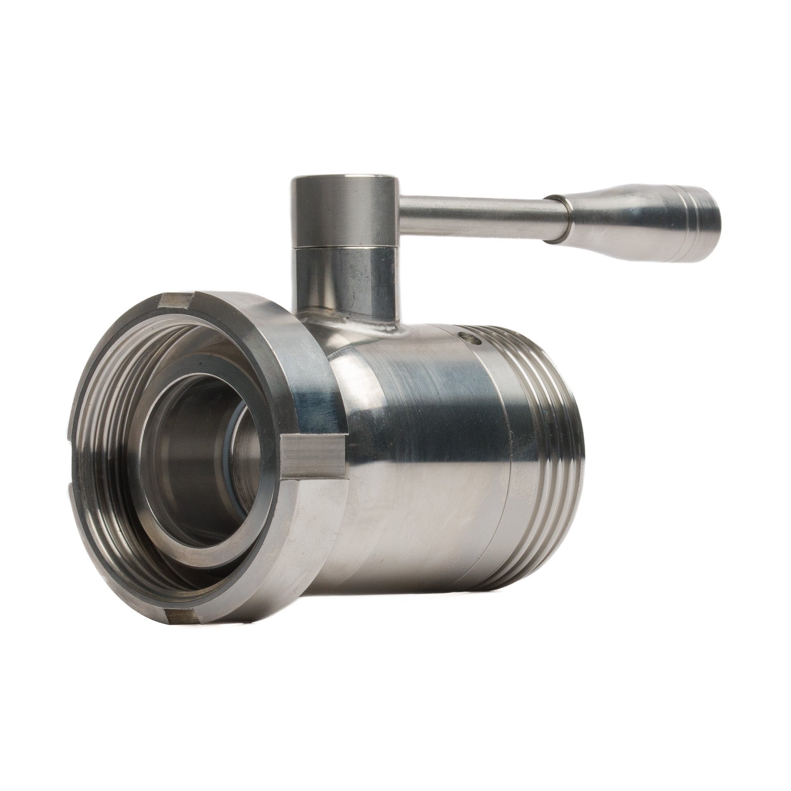Valvola a Sfera INOX DIN 40 M/G x DIN 40 F